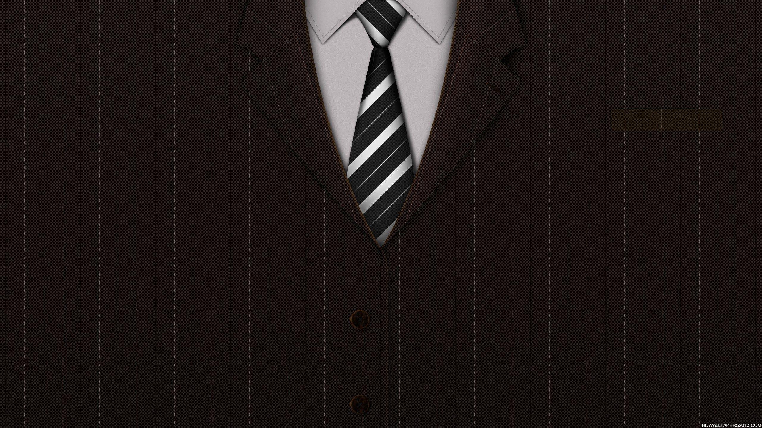 2560x1440 Black Suit Red Tie Wallpaper .