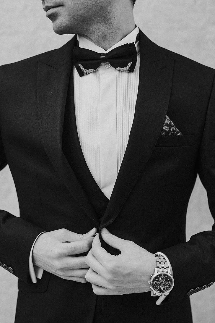 728x1092 Men S Black Suit Jacket, Man, Tuxedo, Bw, Watch, Groom