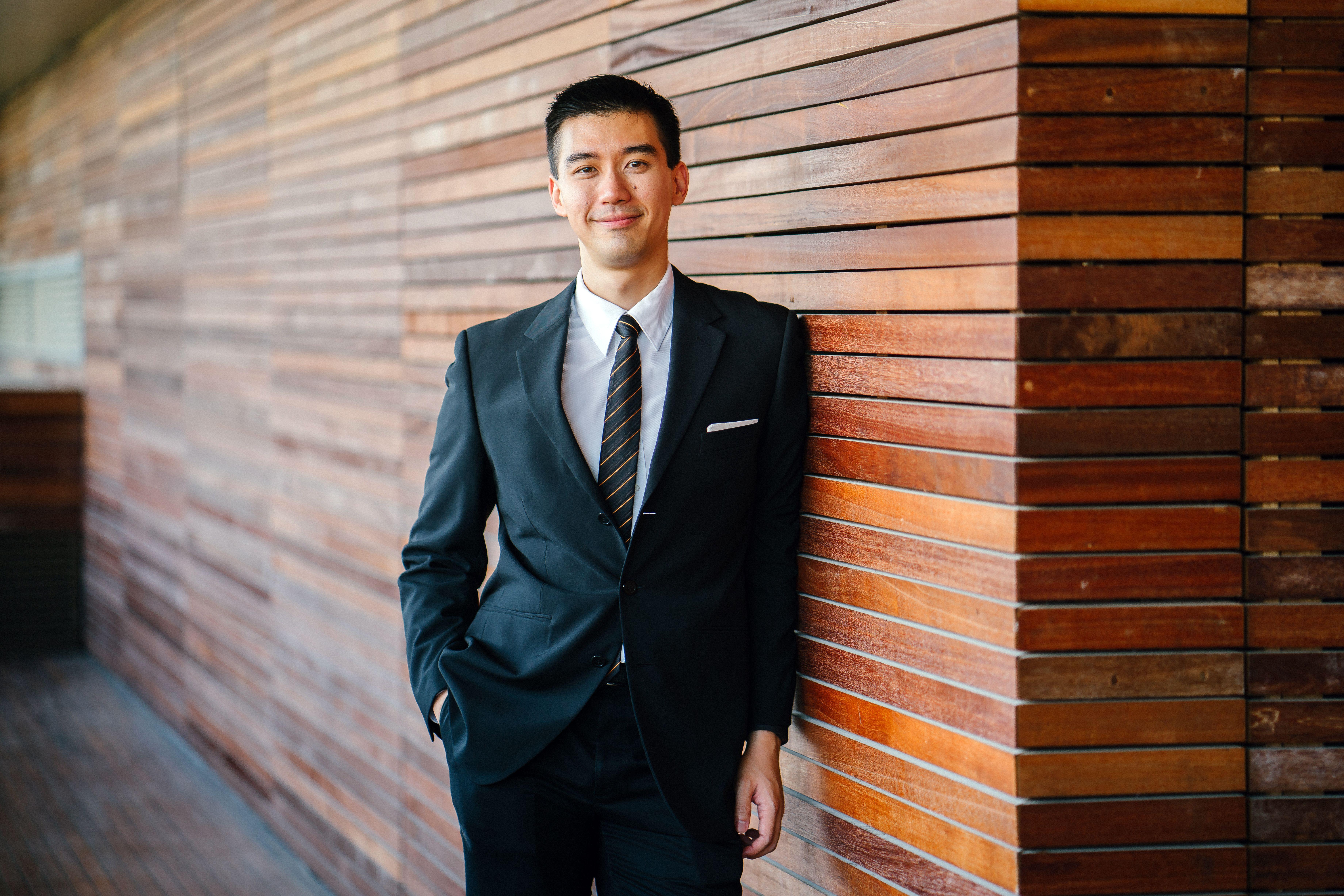 7361x4910 Men's Wearing Black Suit Jacket and Pants · Free