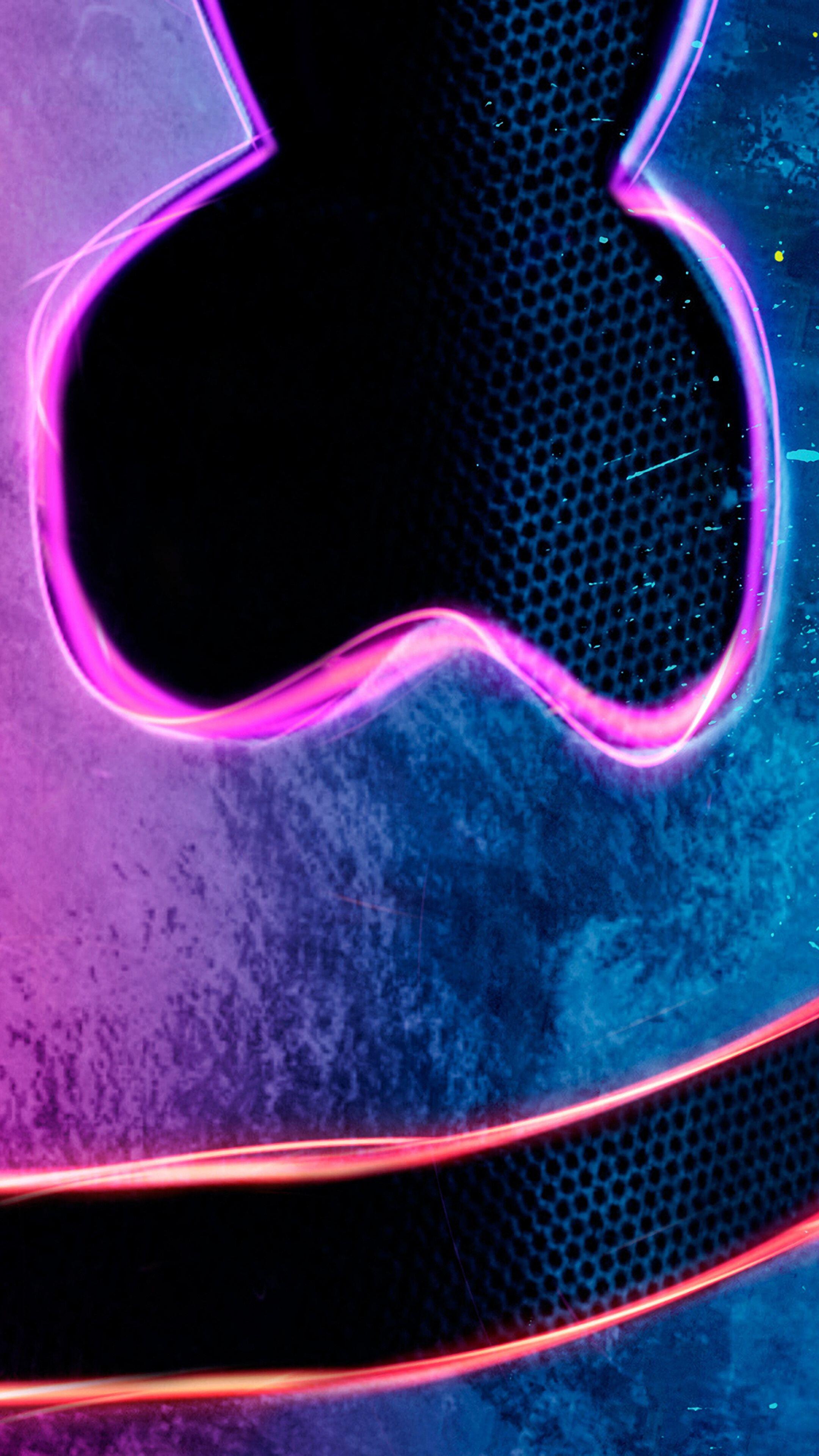 2160x3840 DJ, Marshmello, Neon, 4K phone HD Wallpaper, Image, Background, Photo and Picture. Mocah HD Wallpaper
