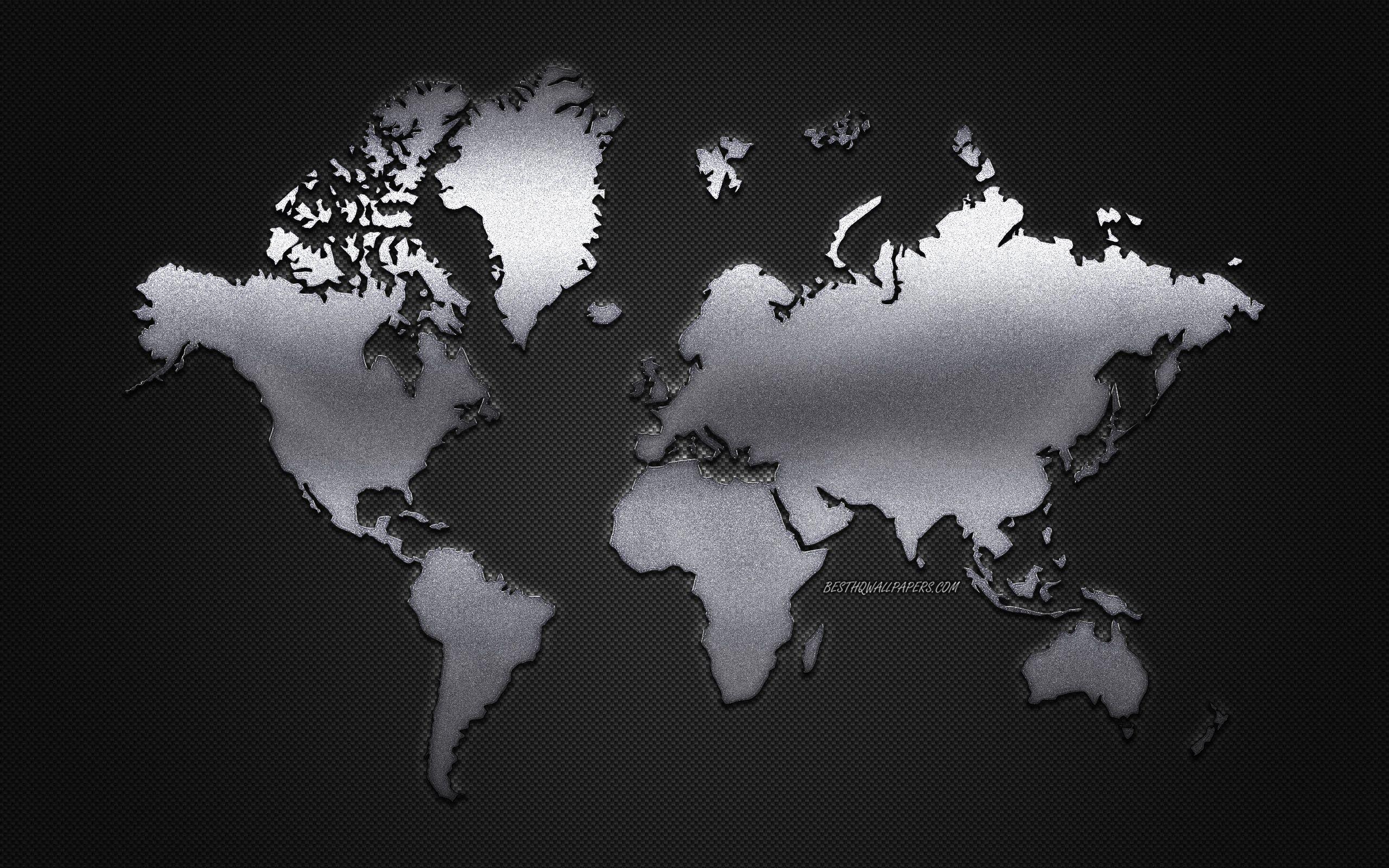 Grey World Map Wallpapers Top Free Grey World Map Backgrounds