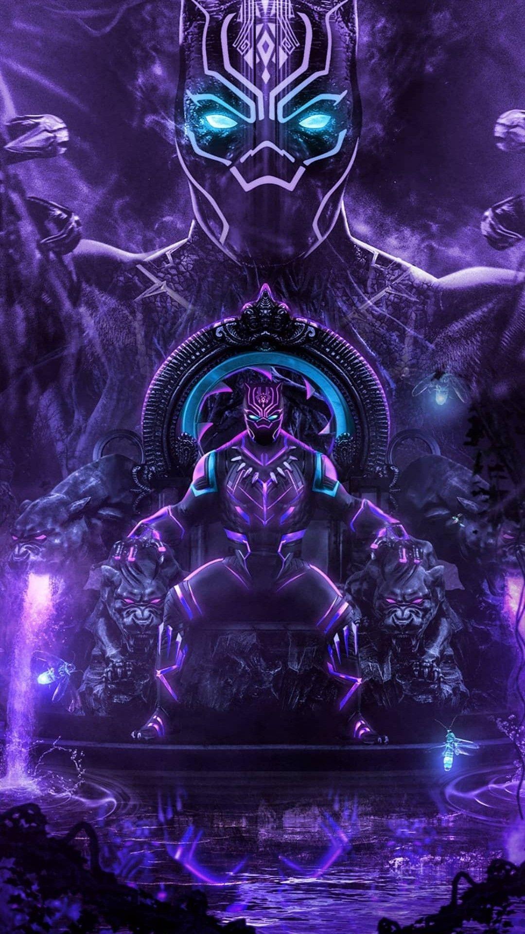 1080x1920 PANTHER WALLPAPER. Black panther marvel, Black panther HD wallpaper, Black panther