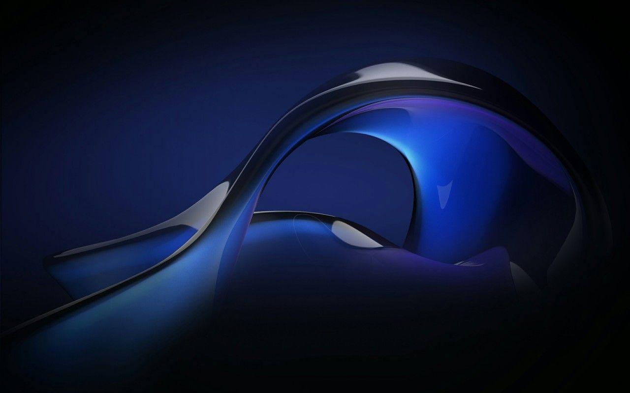 1280x800 Blue Fluid Abstract Wallpaper 3D Models. Free