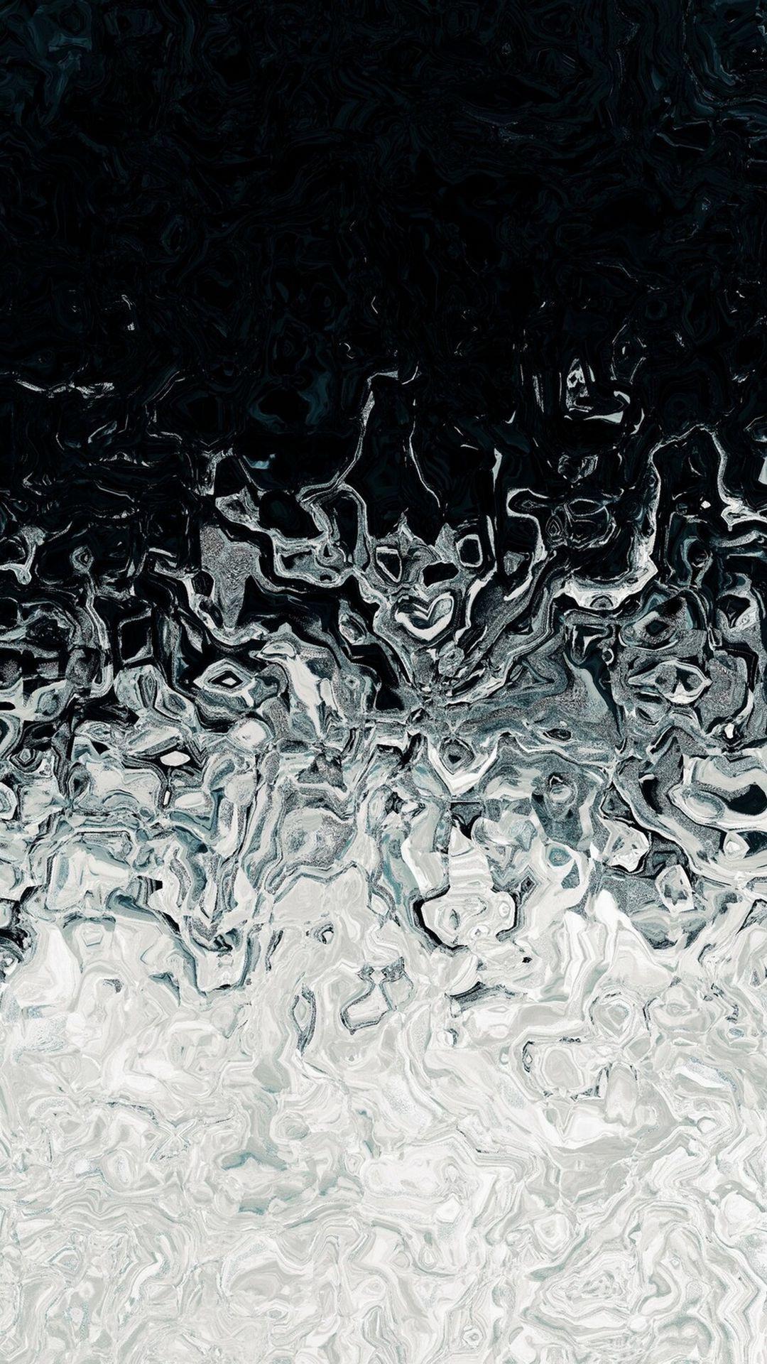 1080x1920 Liquid Metal Wallpaper HD Black White .