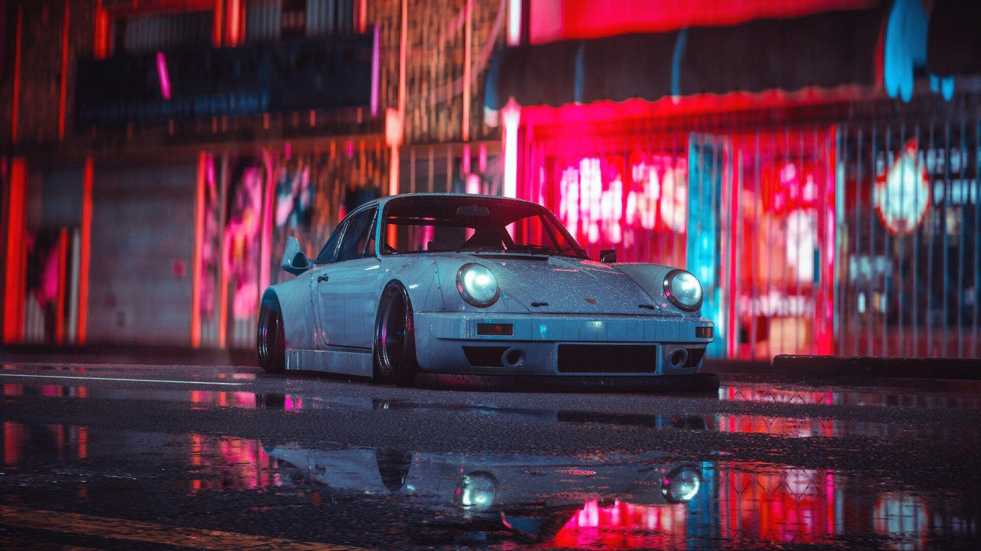 Tokyo drift slowed. Porsche 911 Neon. Porsche 911 неон. Porsche 911 Carrera неон. NFS 2015.