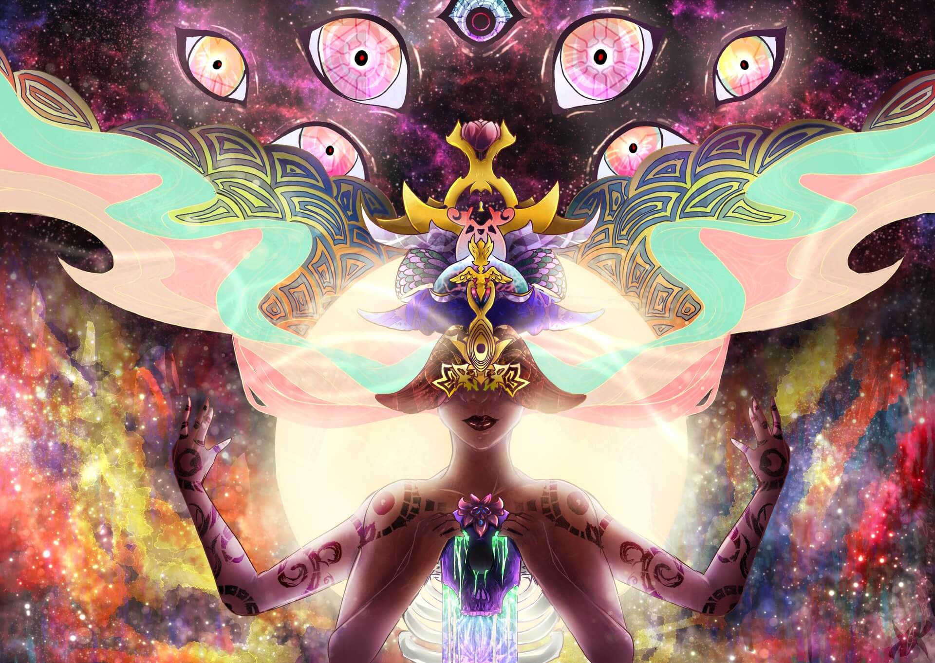 1920x1362 Eyes Colorful Psychedelic Trippy Wallpaper [1920x1362]