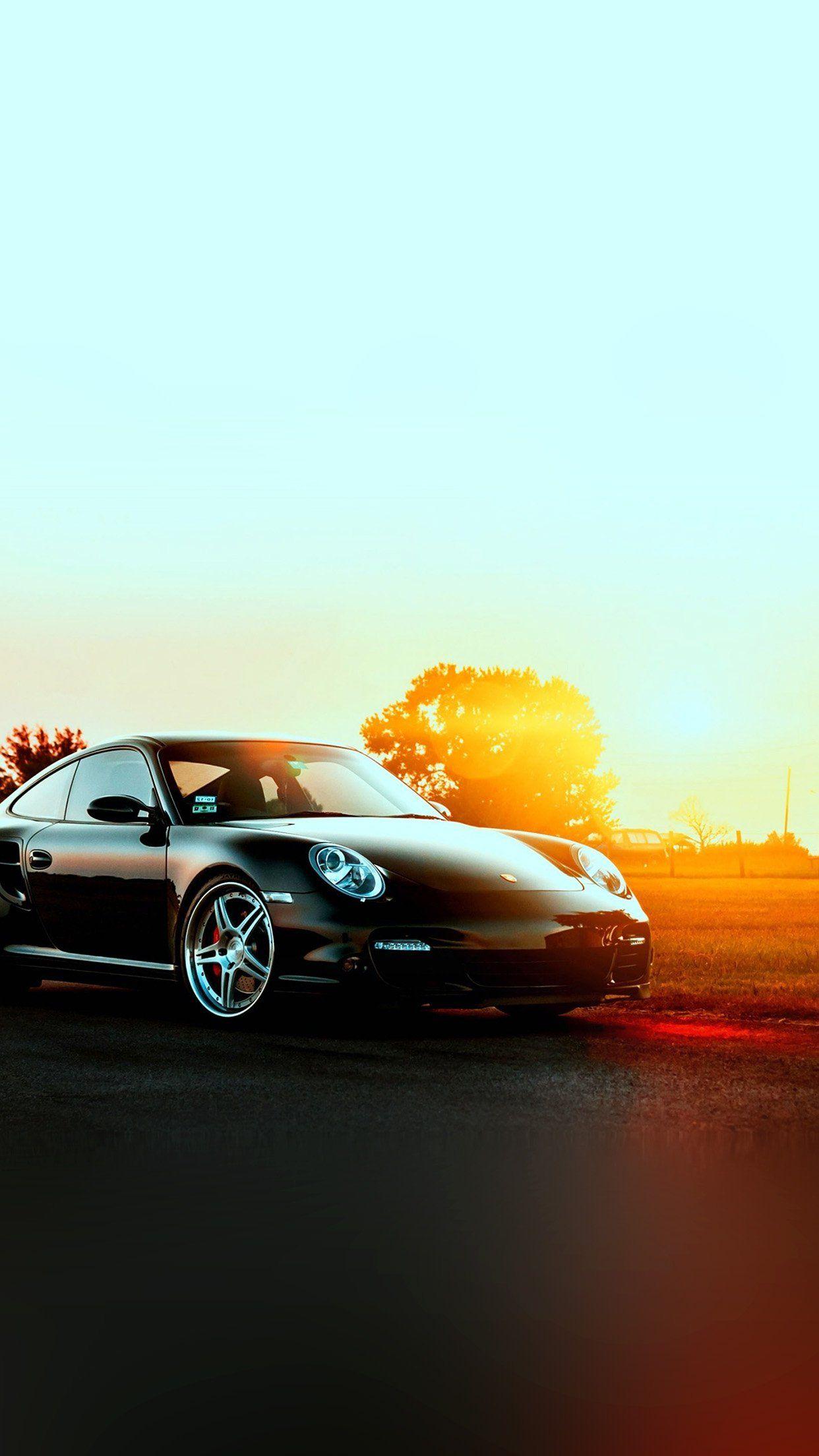 1242x2208 Porche Art Sunset Nature Supercar Android Wallpaper Monitor Wallpaper Porsche HD Wallpaper
