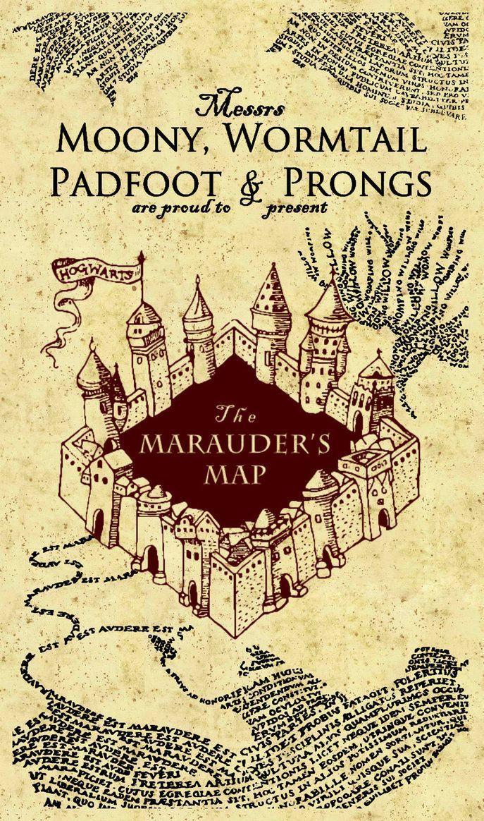 687x1164 Marauder's Map iPhone Wallpaper