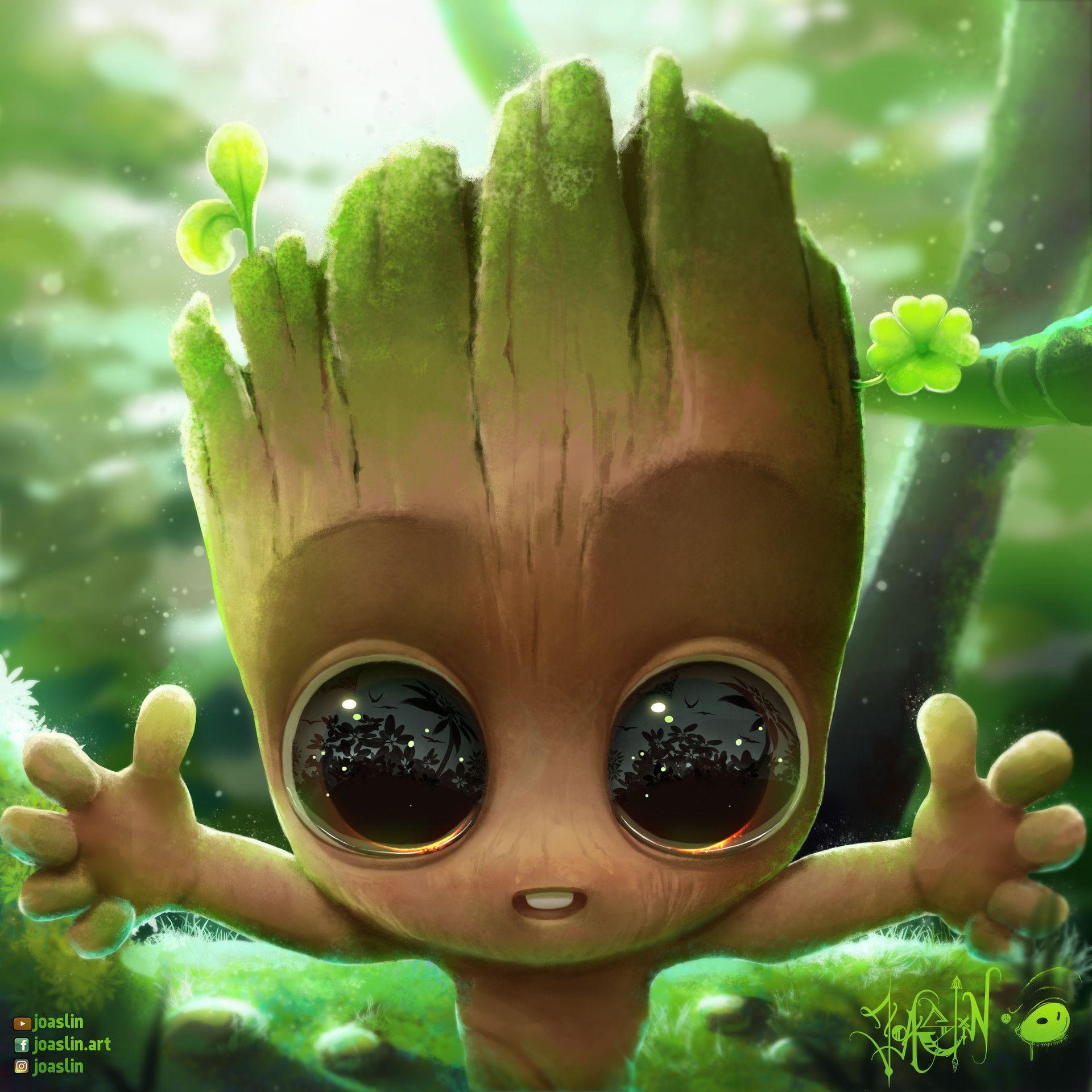 Cute Baby Groot Wallpapers - Top Free Cute Baby Groot Backgrounds