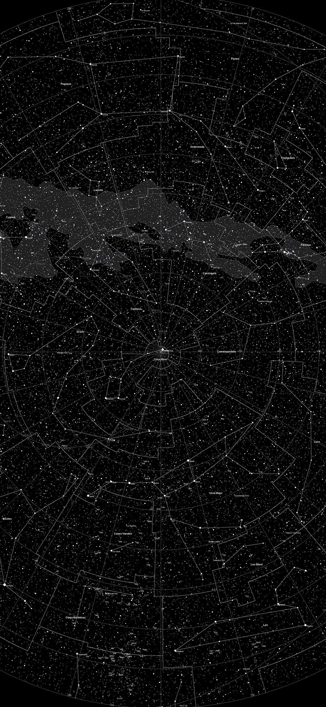 1125x2436 iPhoneXpapers star map pattern dark