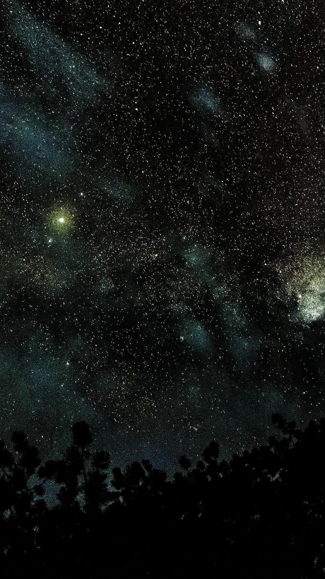 1080x1920 Space Star Night Sky Fall Nature Wood Dark Blue #iPhone #wallpaper. Dark green wallpaper, Dark green aesthetic, Dark blue wallpaper