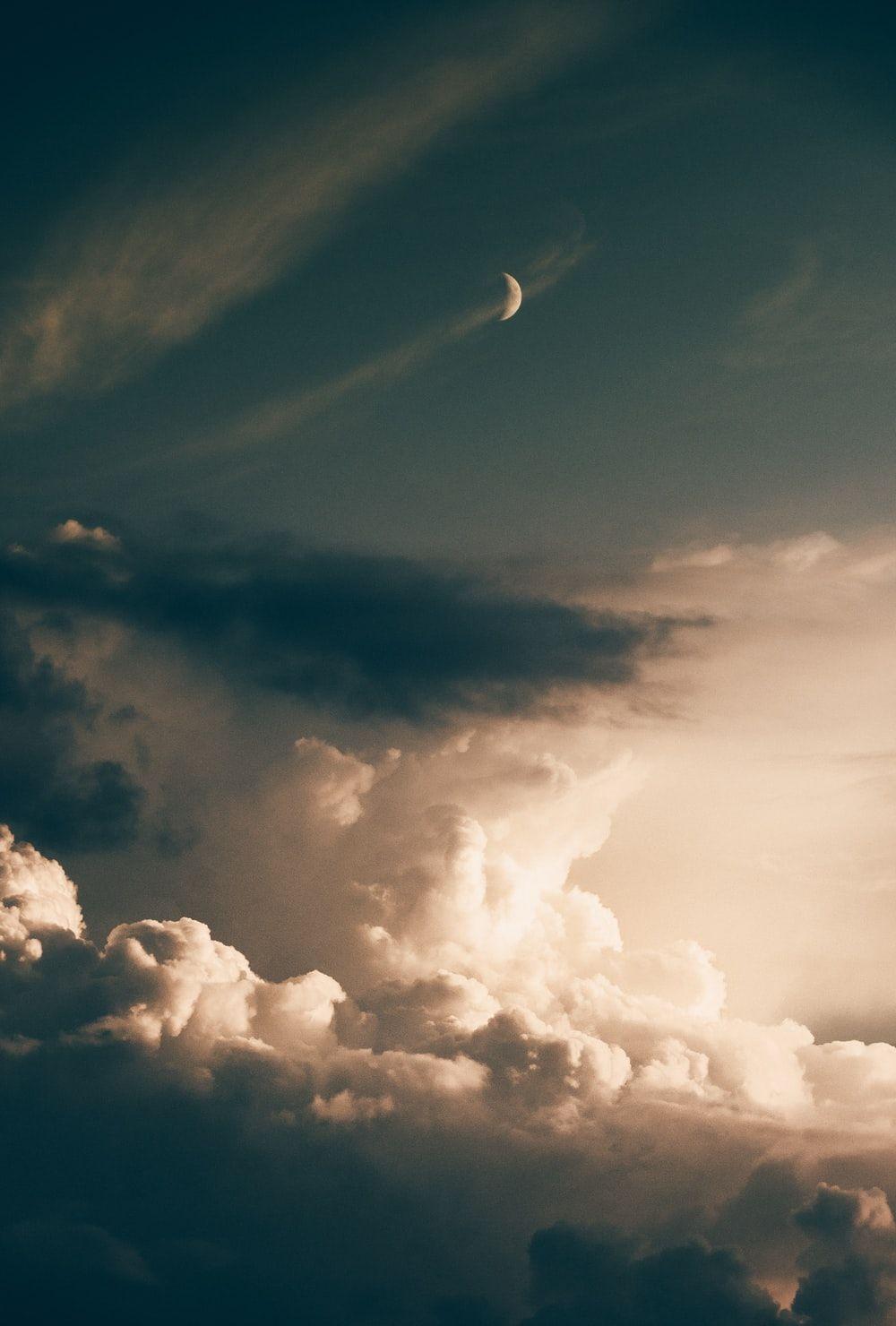 1000x1480 Moon In The Cloud Picture. Download Free Image