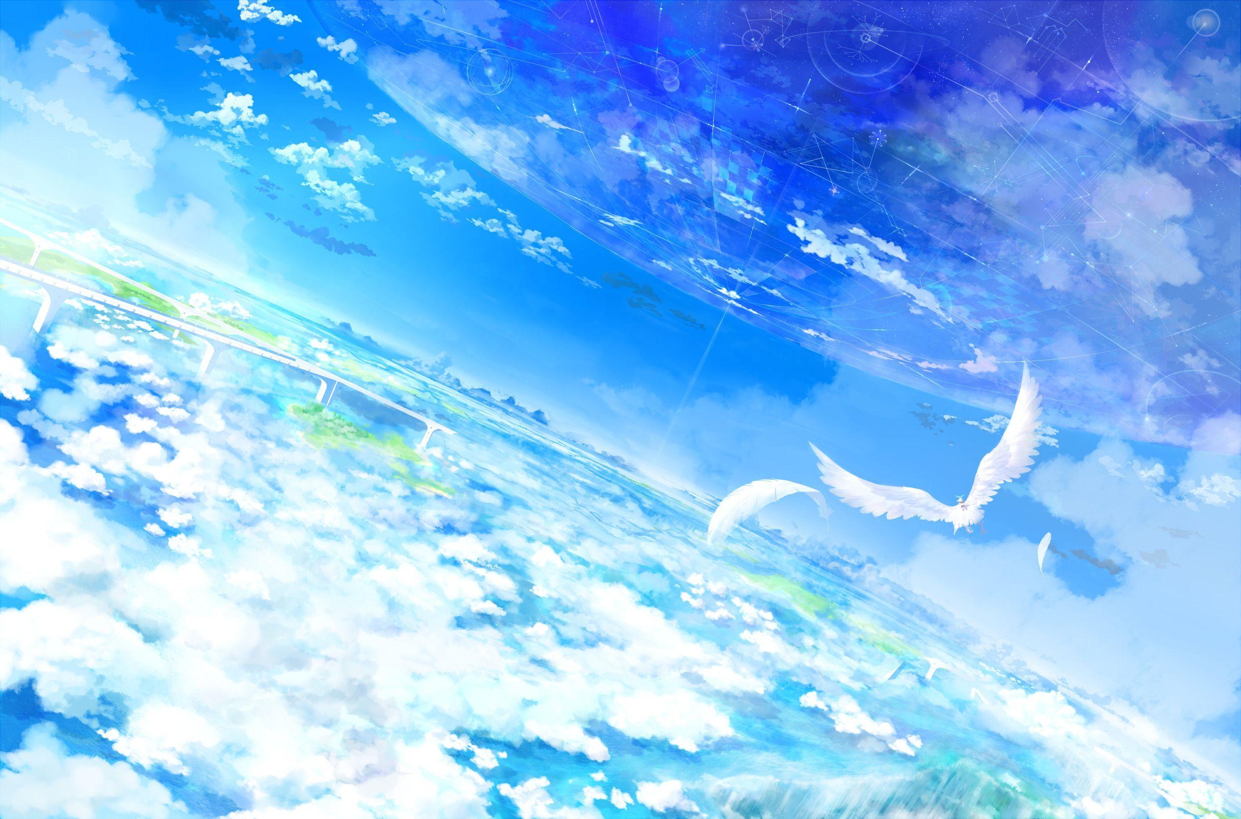 2500x1650 Anime Birds Wallpaper