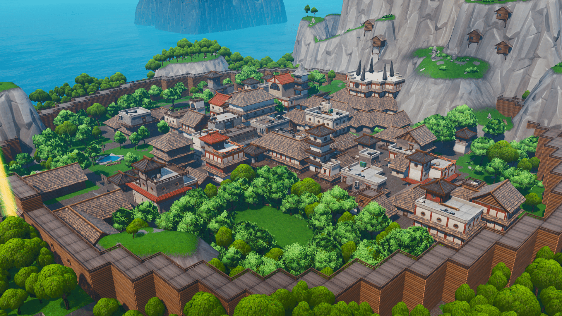 1920x1080 Village Hidden in the Rain iPhone Wallpaper .