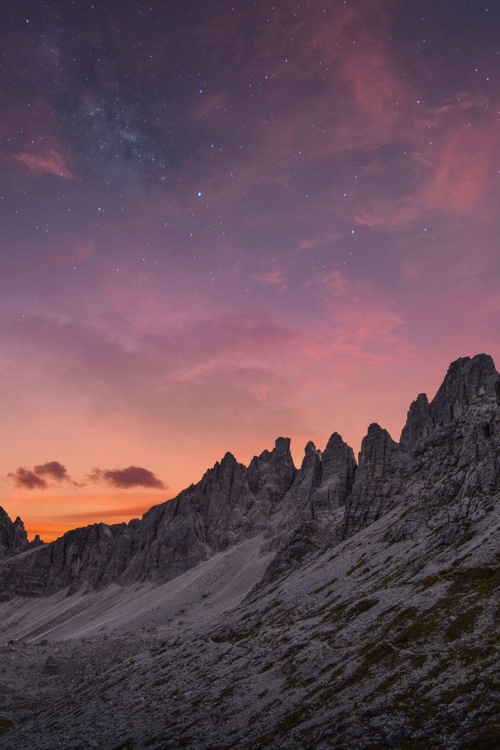 1000x1500 Stunning Mountain Star Landscape Night Sky Picture. Download Free Image