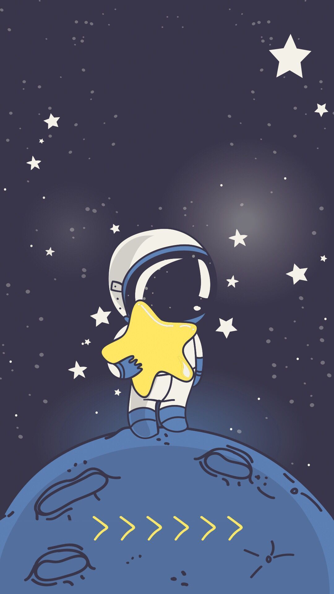 1080x1920 Space Cartoon Wallpaper