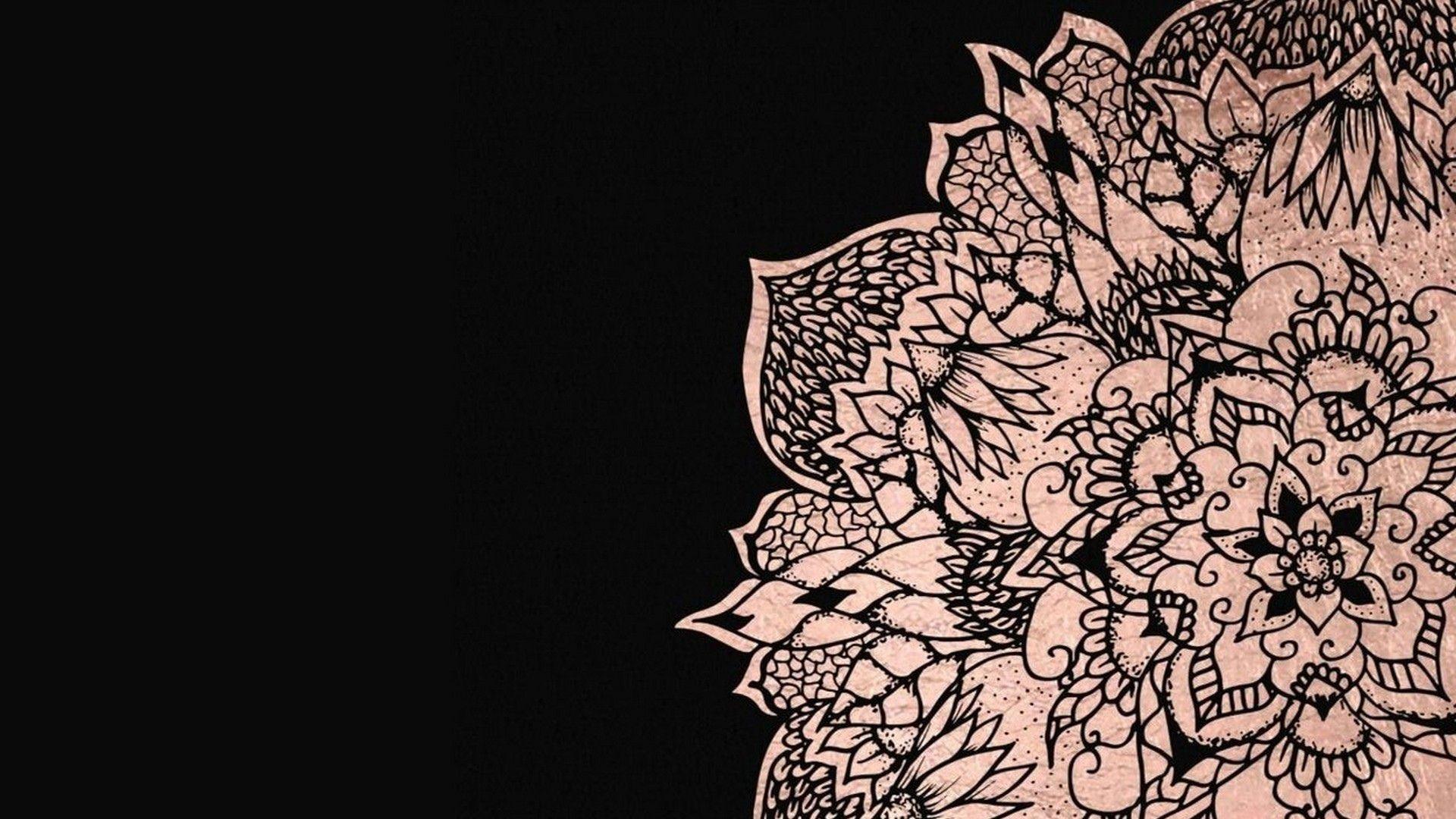 1920x1080 Mandala Wallpaper Desktop Cute Rose Gold .
