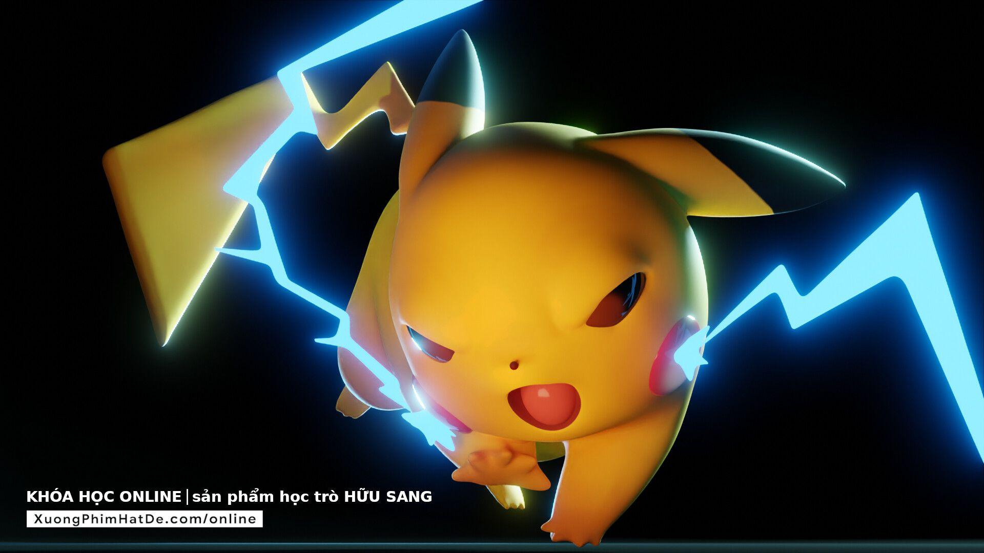 1920x1080 Pikachu Fanart, HatDe Picture