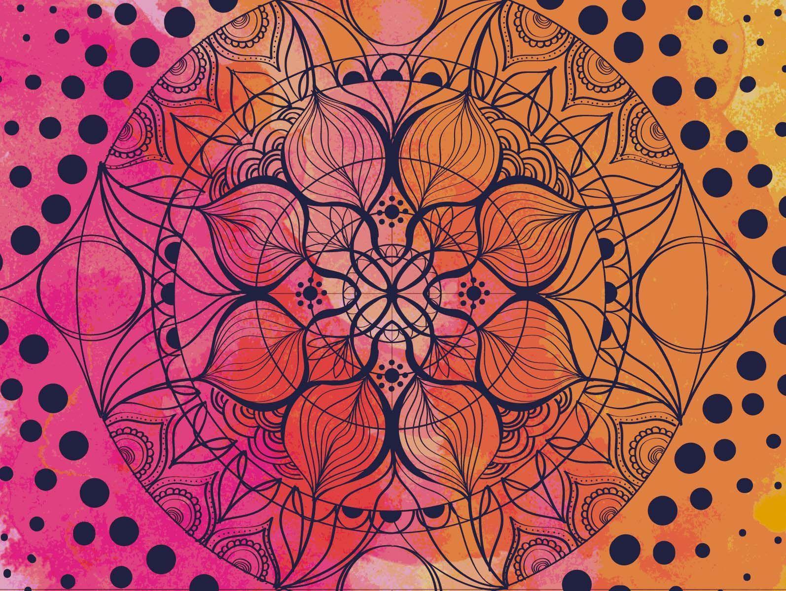 1594x1200 Mandala Wallpaper