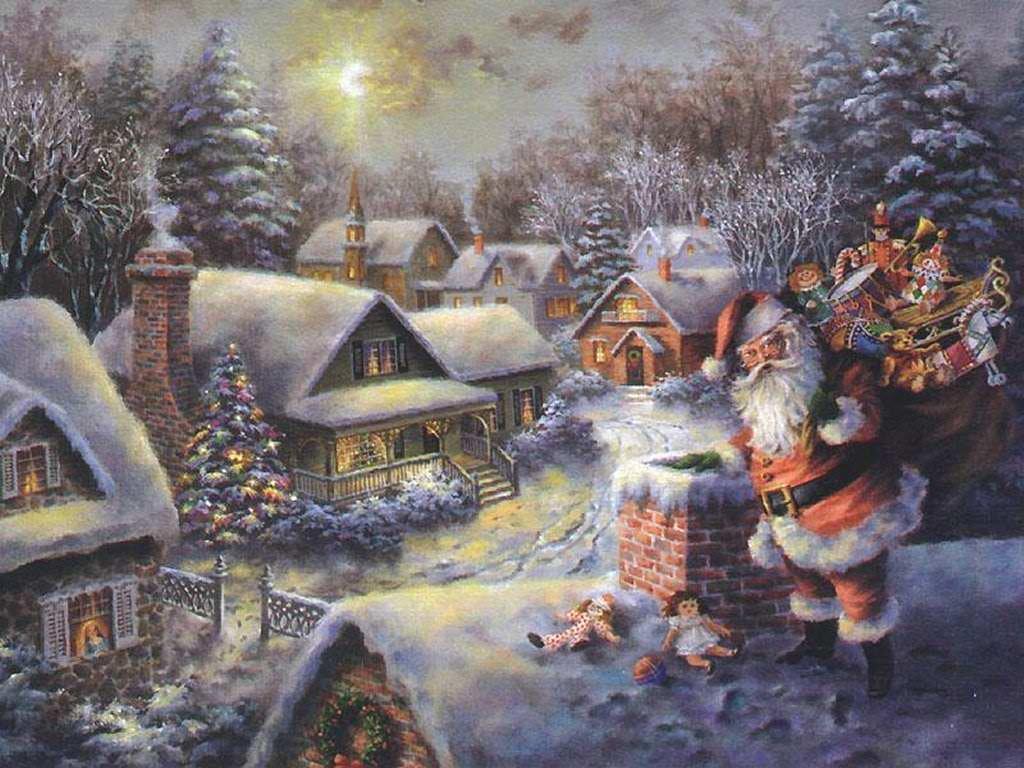 1024x768 Old Time Christmas Picture