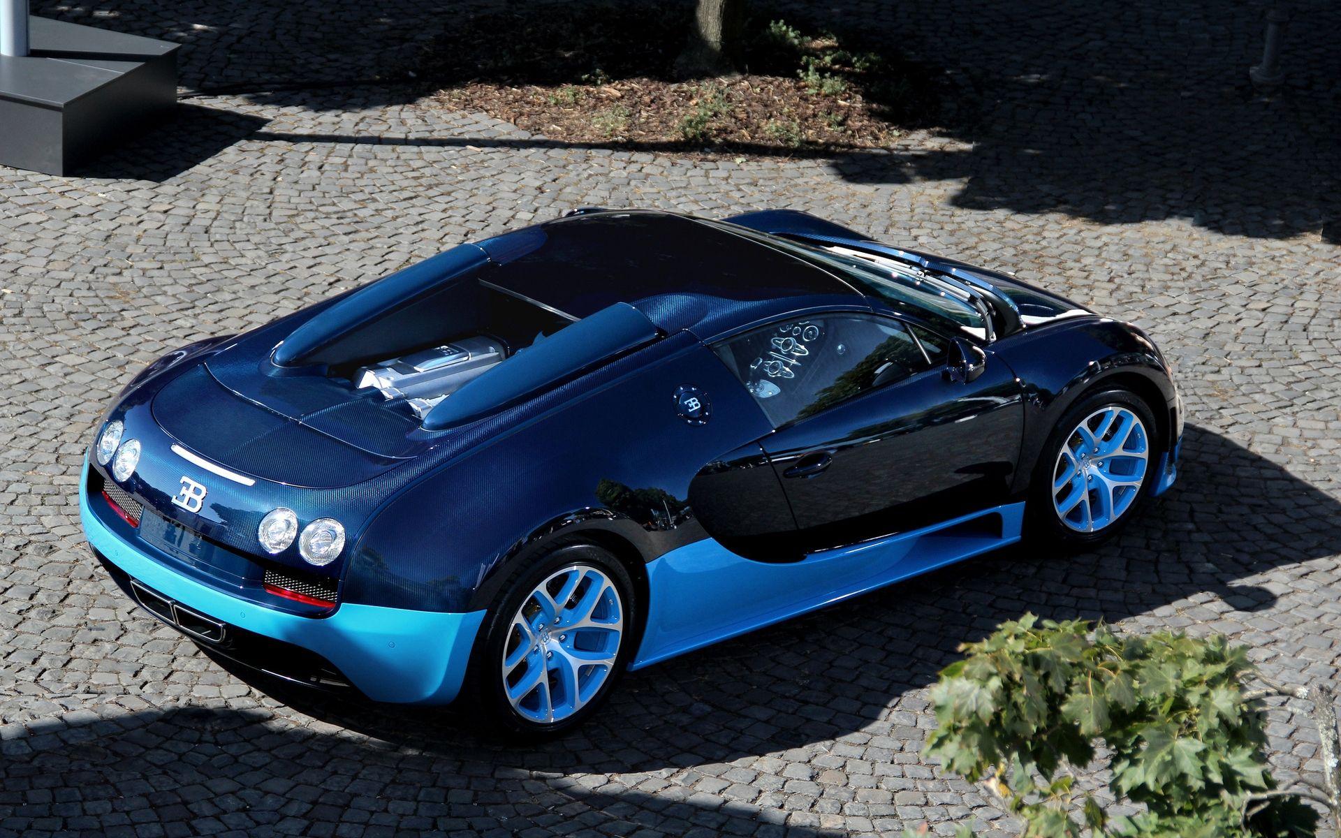 1920x1200 Blue Bugatti Veyron Grand Sport Vitesse Wallpaper HD Wallpaper