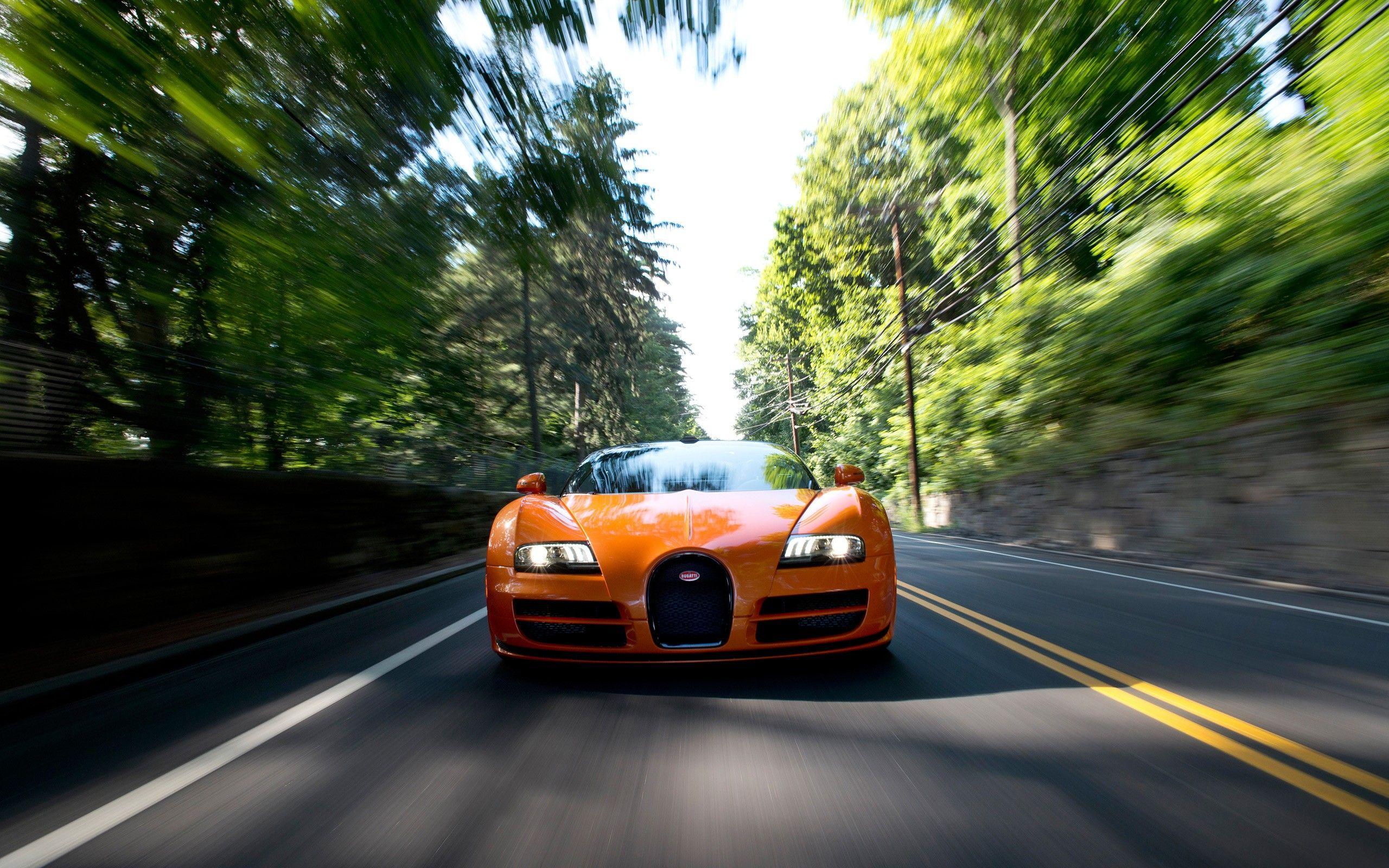 2560x1600 Bugatti Veyron Grand Sport Vitesse, Car, Road, Motion Blur, Lights Wallpaper HD / Desktop and Mobile Background