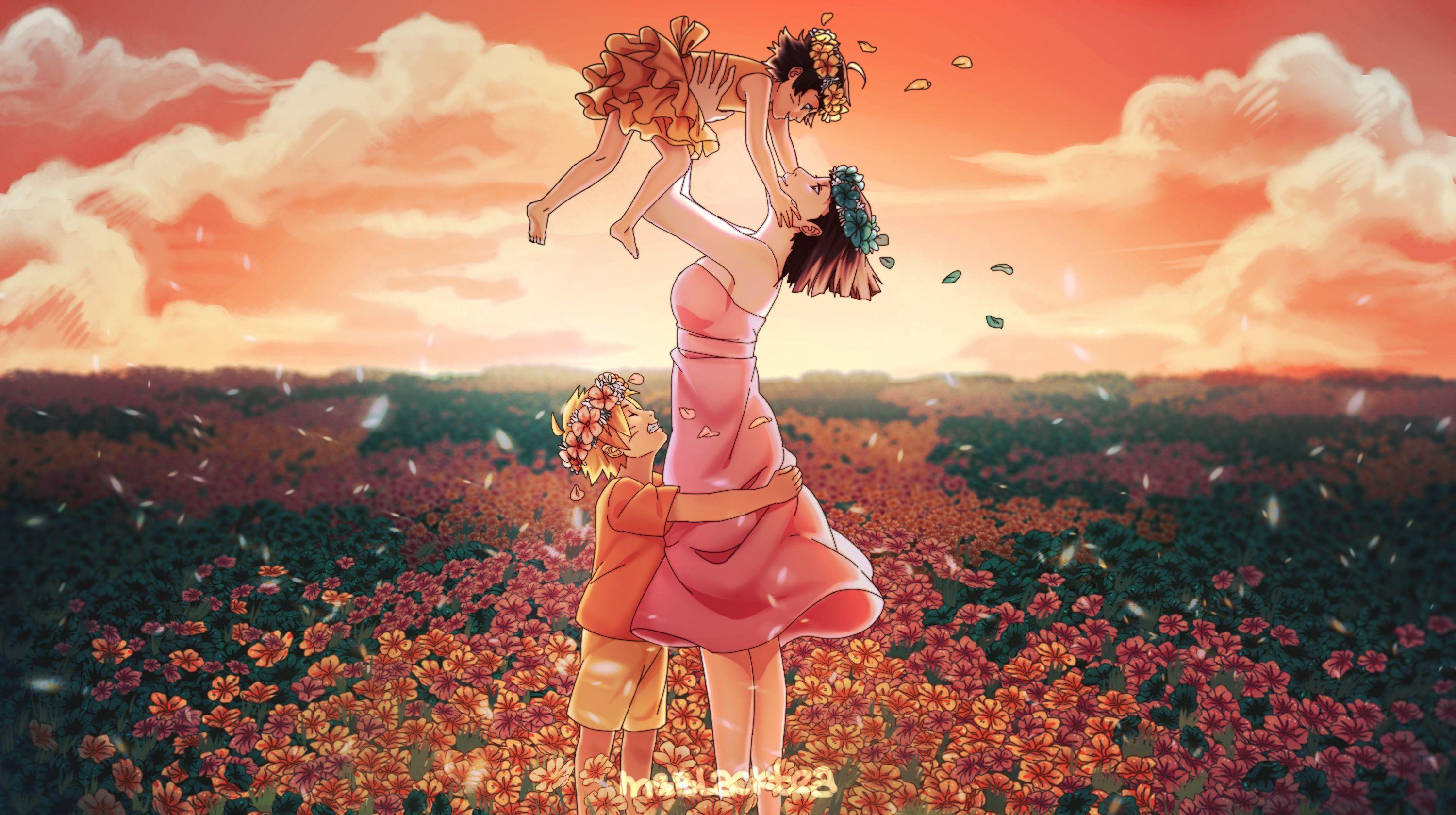 3000x1679 Hinata Boruto E Himawari