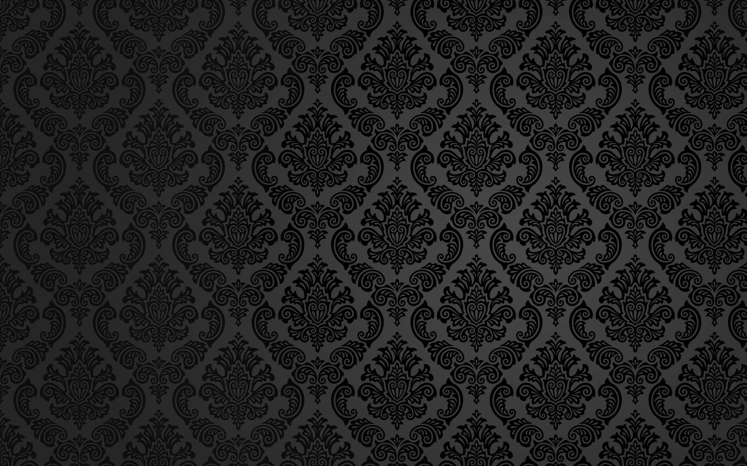 2560x1600 Patterned Black Wallpaper