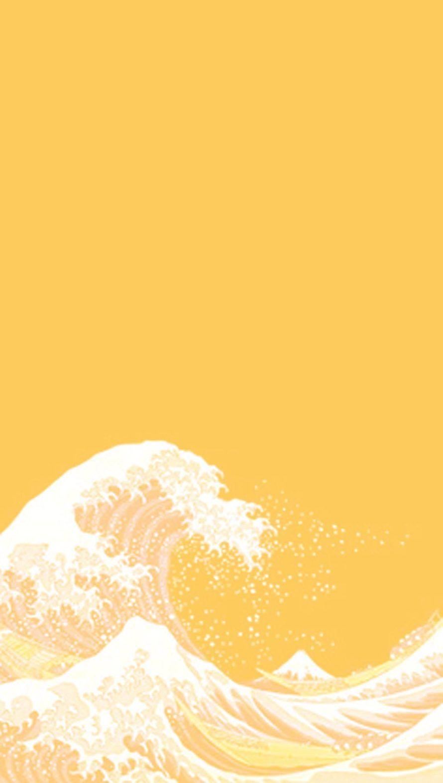 890x1573 Light Yellow Aesthetic Wallpaper