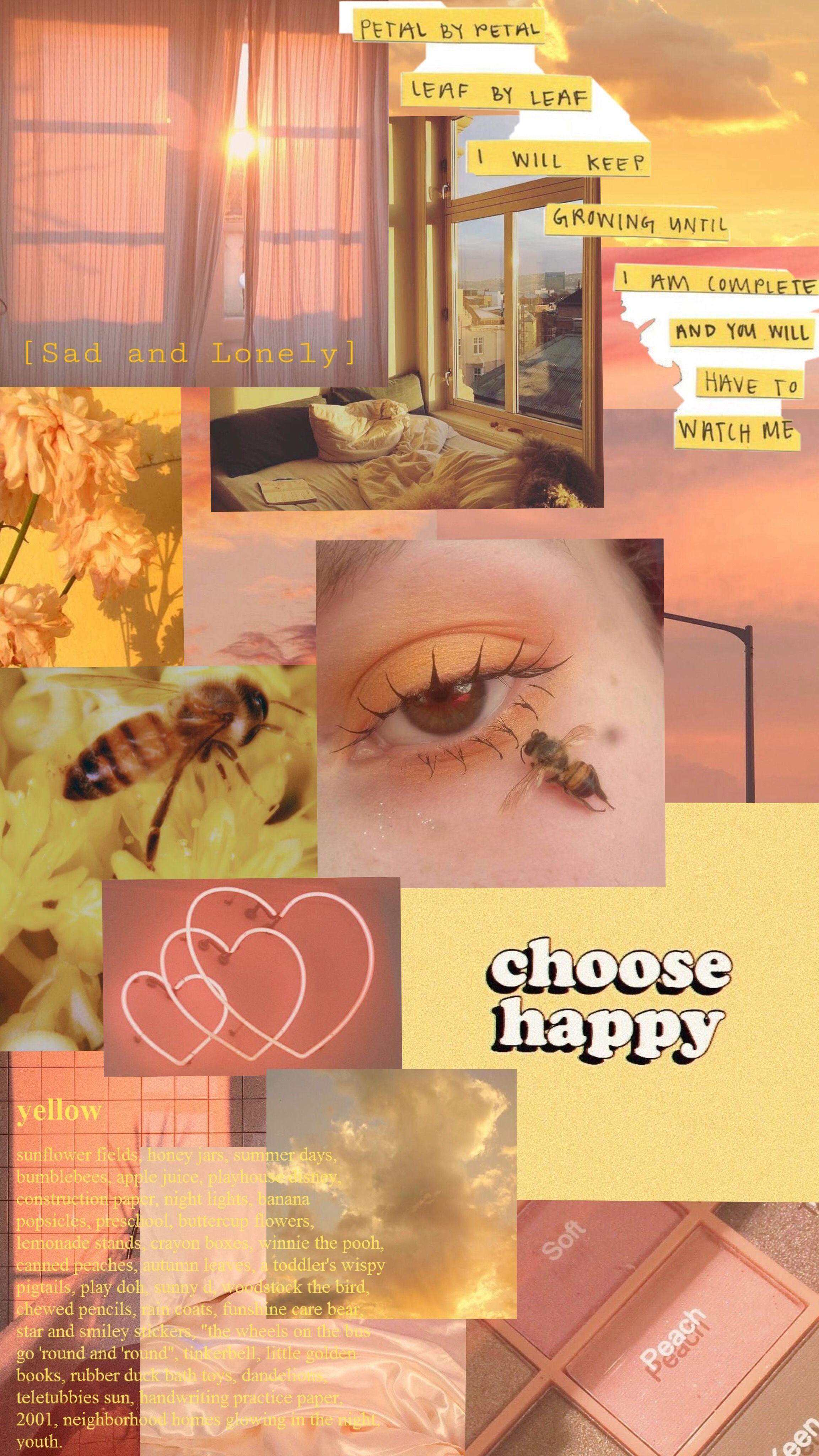 2305x4096 Soft Yellow Background Aesthetic .