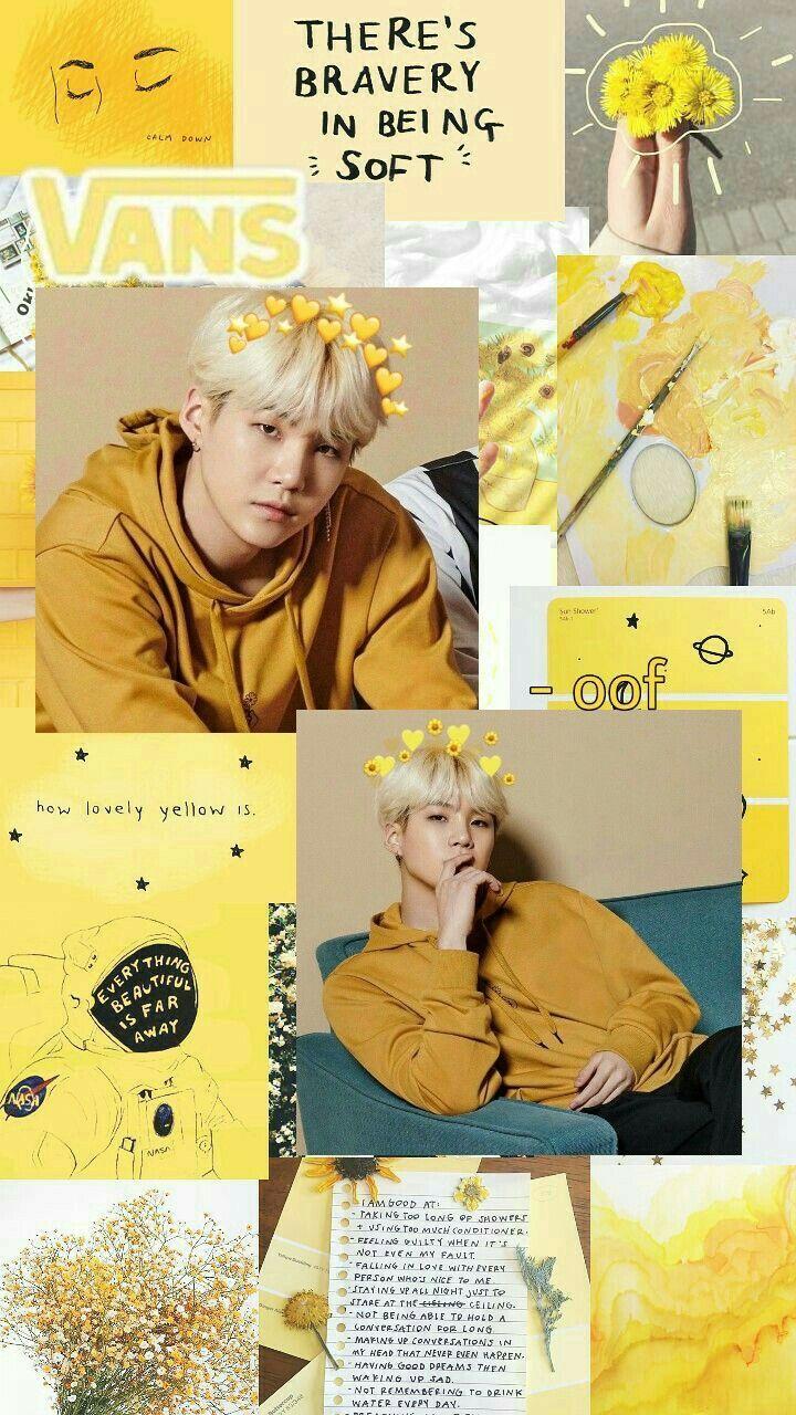 720x1280 suga aesthetic yellow wallpaper. Yellow wallpaper, Aesthetic wallpaper, Yellow aesthetic