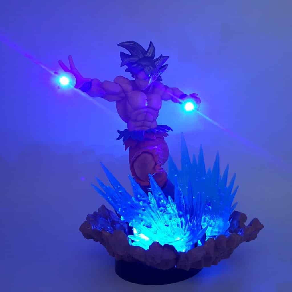 1024x1024 DBZ Son Goku Kaioken Ultra Instinct Blue Aura DIY 3D LED Light Lamp