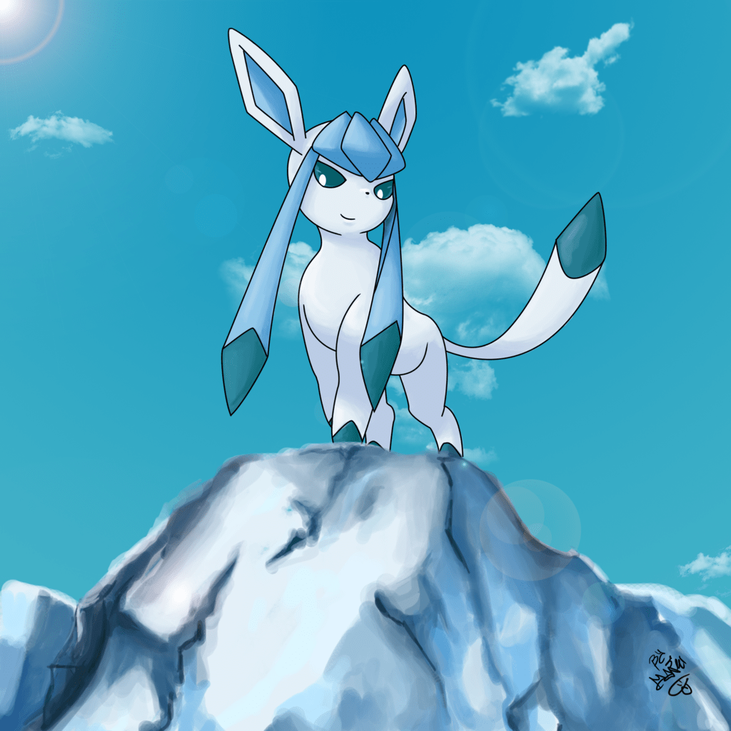 1024x1024 Shiny Glaceon Fan Art .