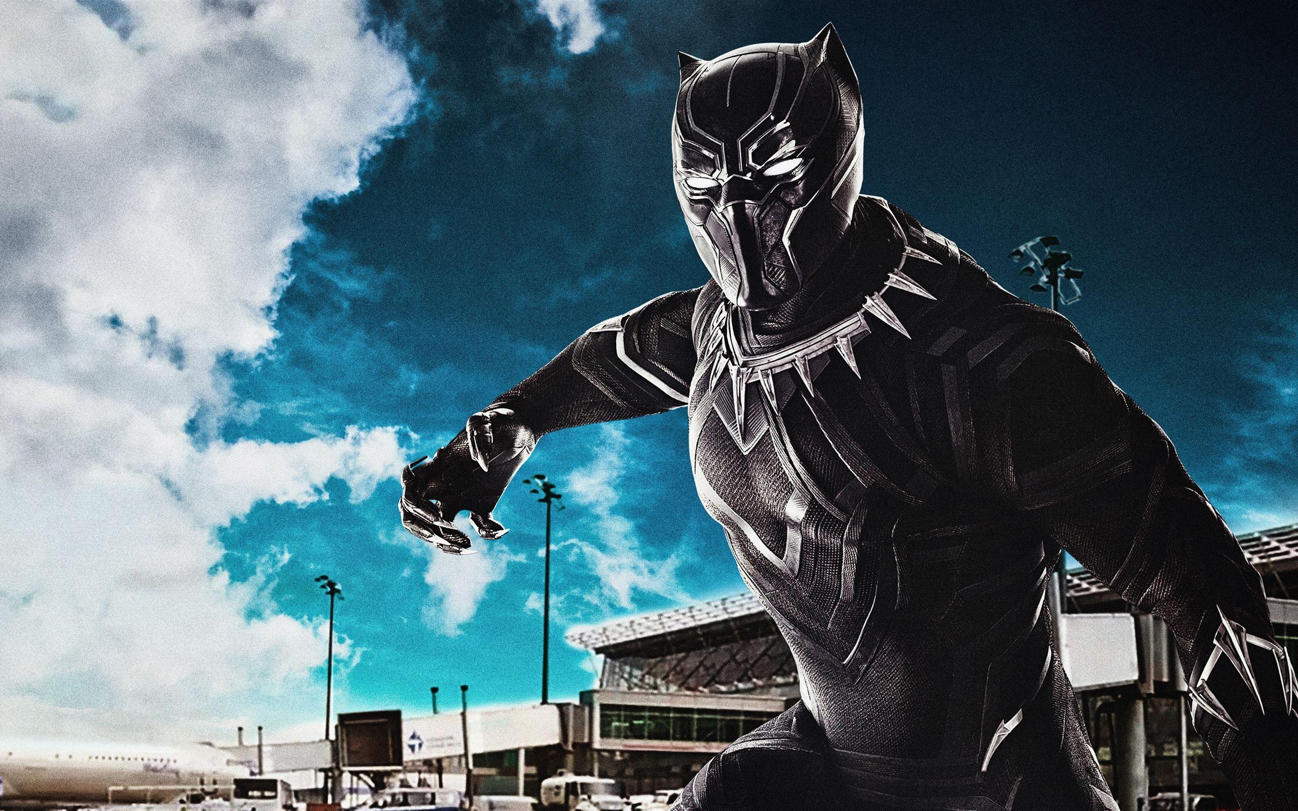 2560x1600 black panther captain america civil war 8k MacBook Pro Wallpaper Download