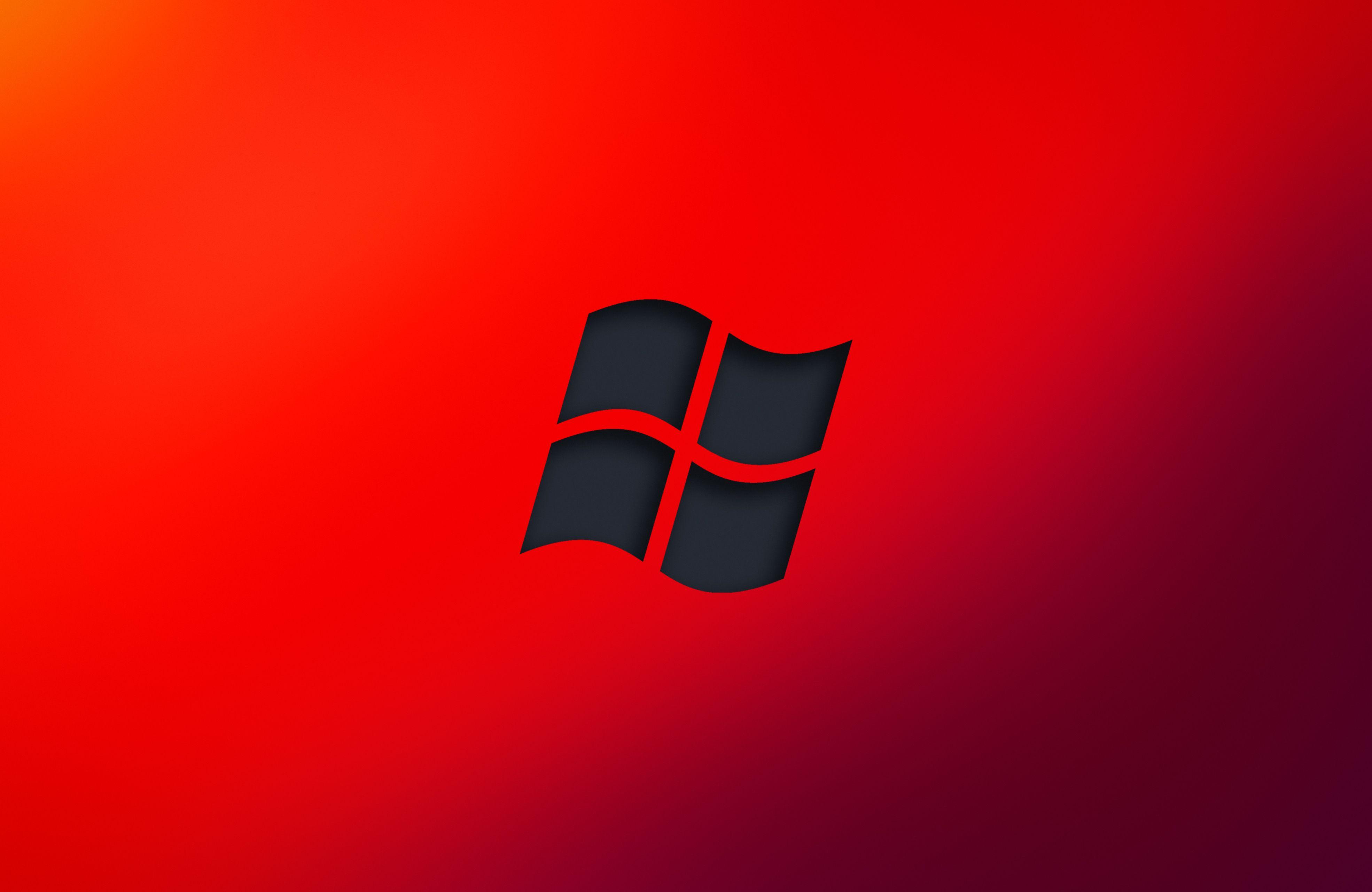 Red Windows Logo Wallpapers - Top Free Red Windows Logo Backgrounds ...