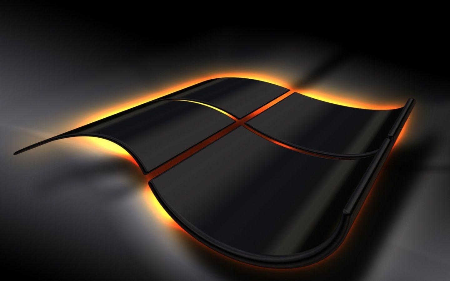 1440x900 Black Windows 10 HD Wallpaper