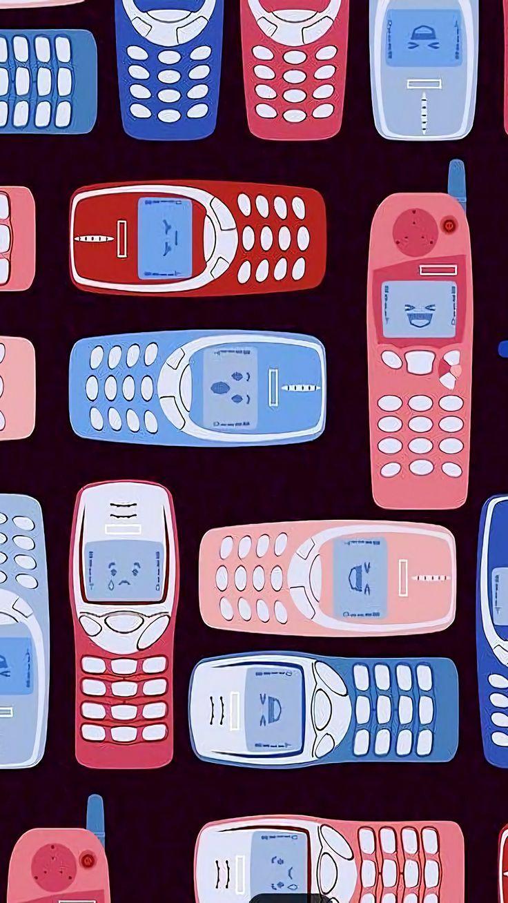 Retro Nokia I found this wallpaper from one of Twitters User   riphonewallpapers