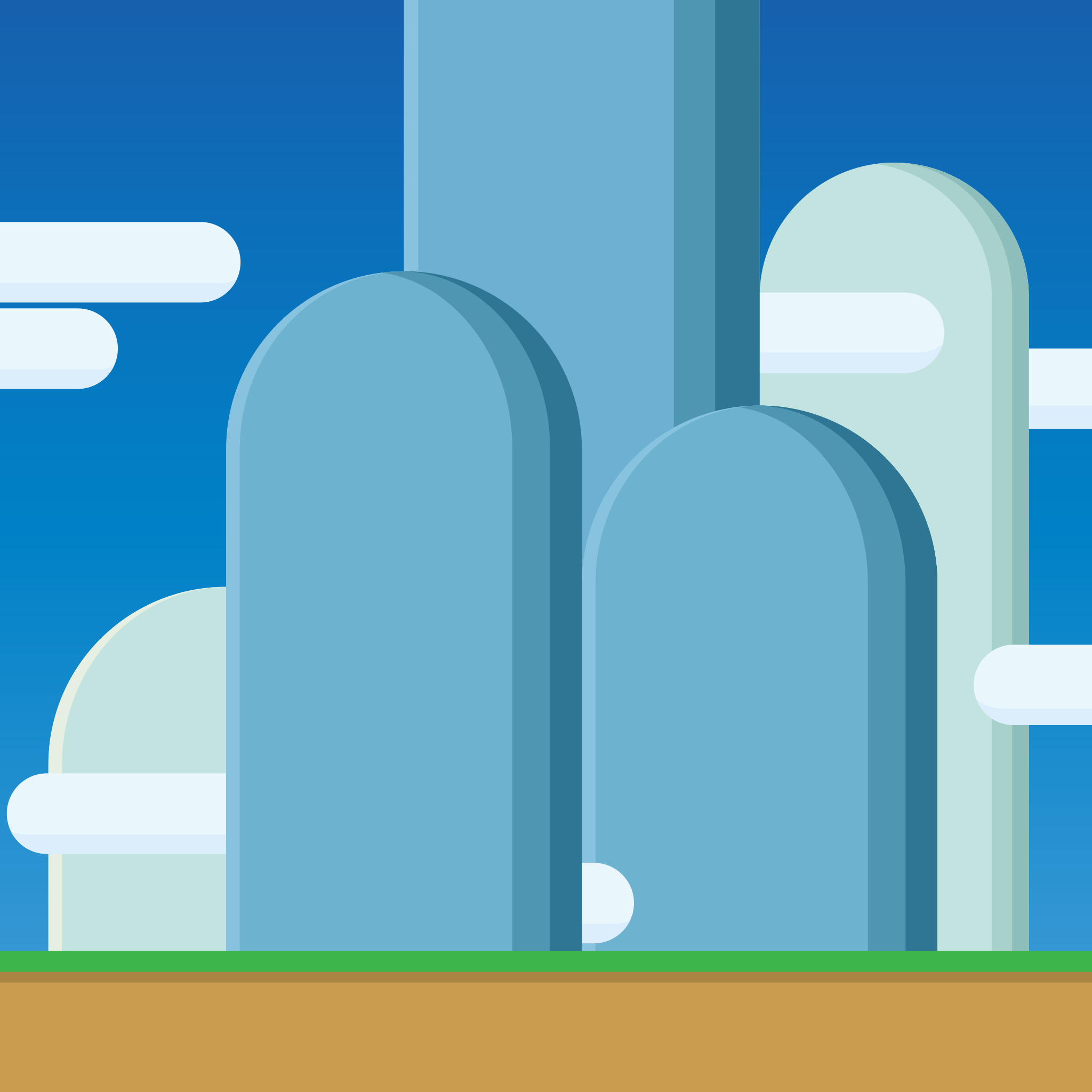 2048x2048 A cartoon world: wallpaper for iPhone and iPad