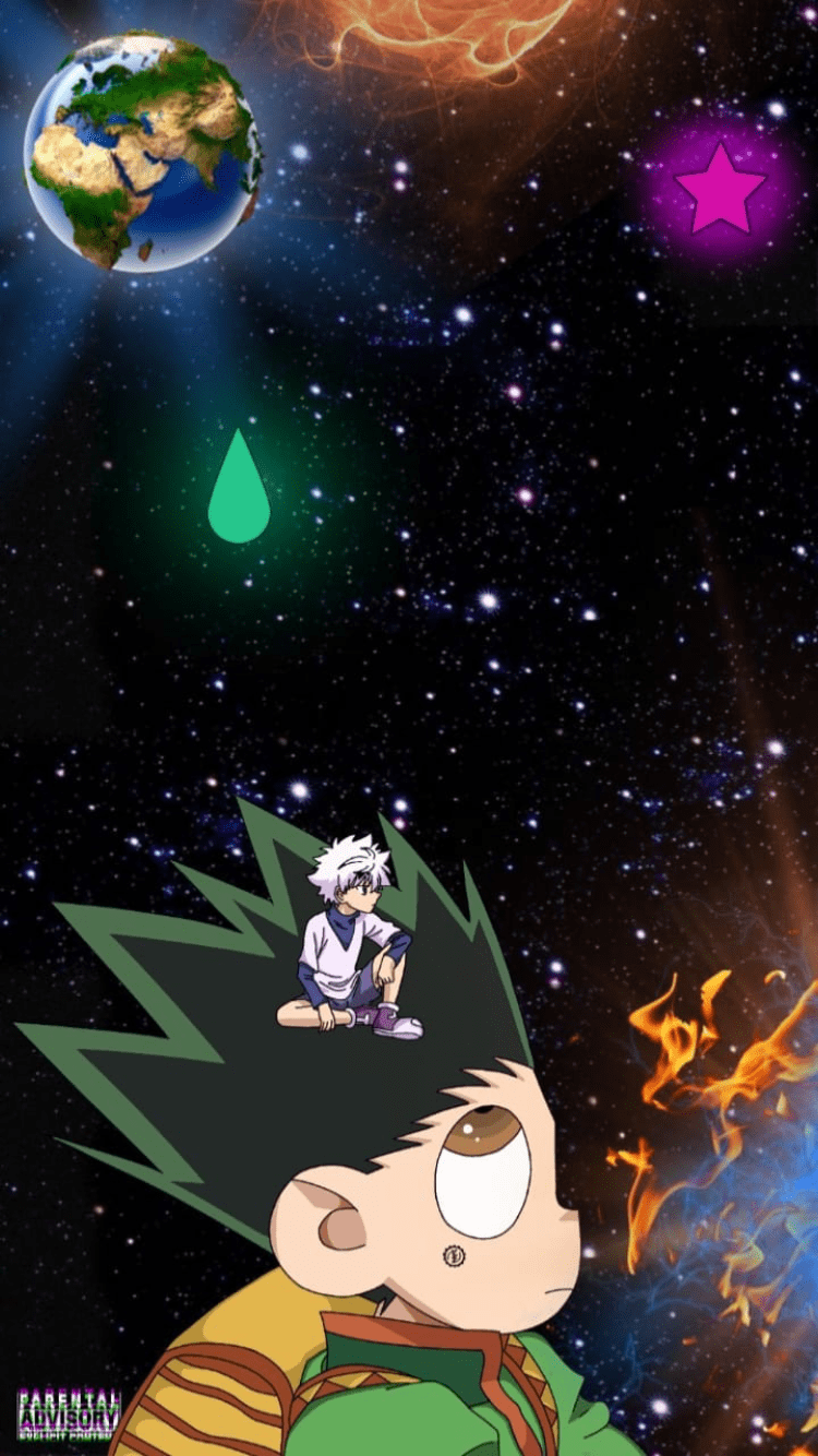 750x1334 Gon vs The World. Anime wallpaper phone, Cool anime wallpaper, Anime christmas