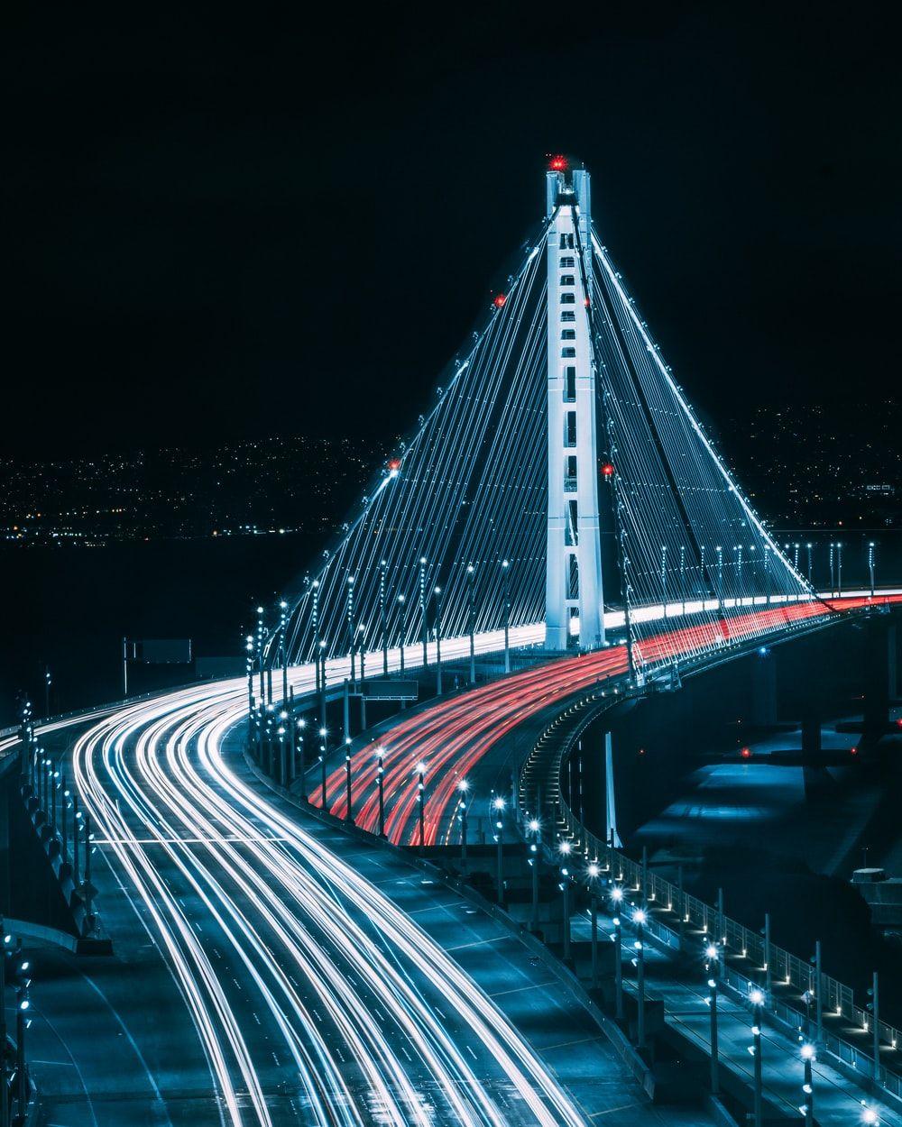 1000x1250 San Francisco bridge during night time photo