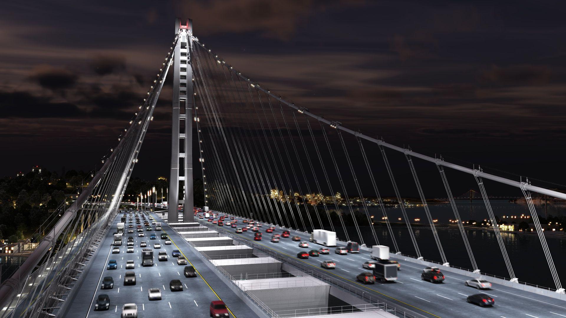 1920x1080 Title Oakland Bay Bridge Man Made Bridge Bridges Bridge Wallpaper HD HD Wallpaper
