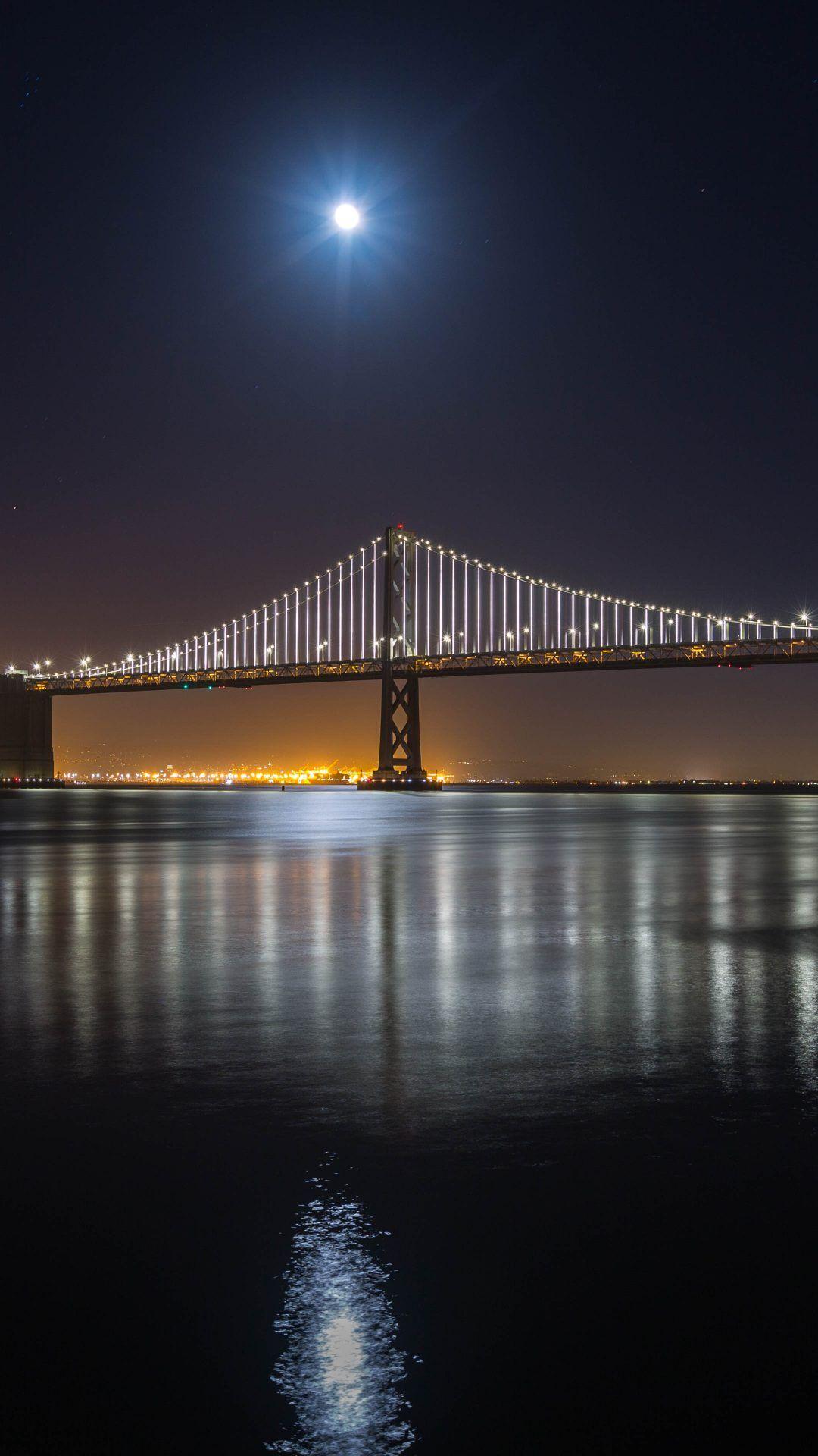 1080x1920 Bay Bridge (San Francisco) 5K UHD Wallpaper