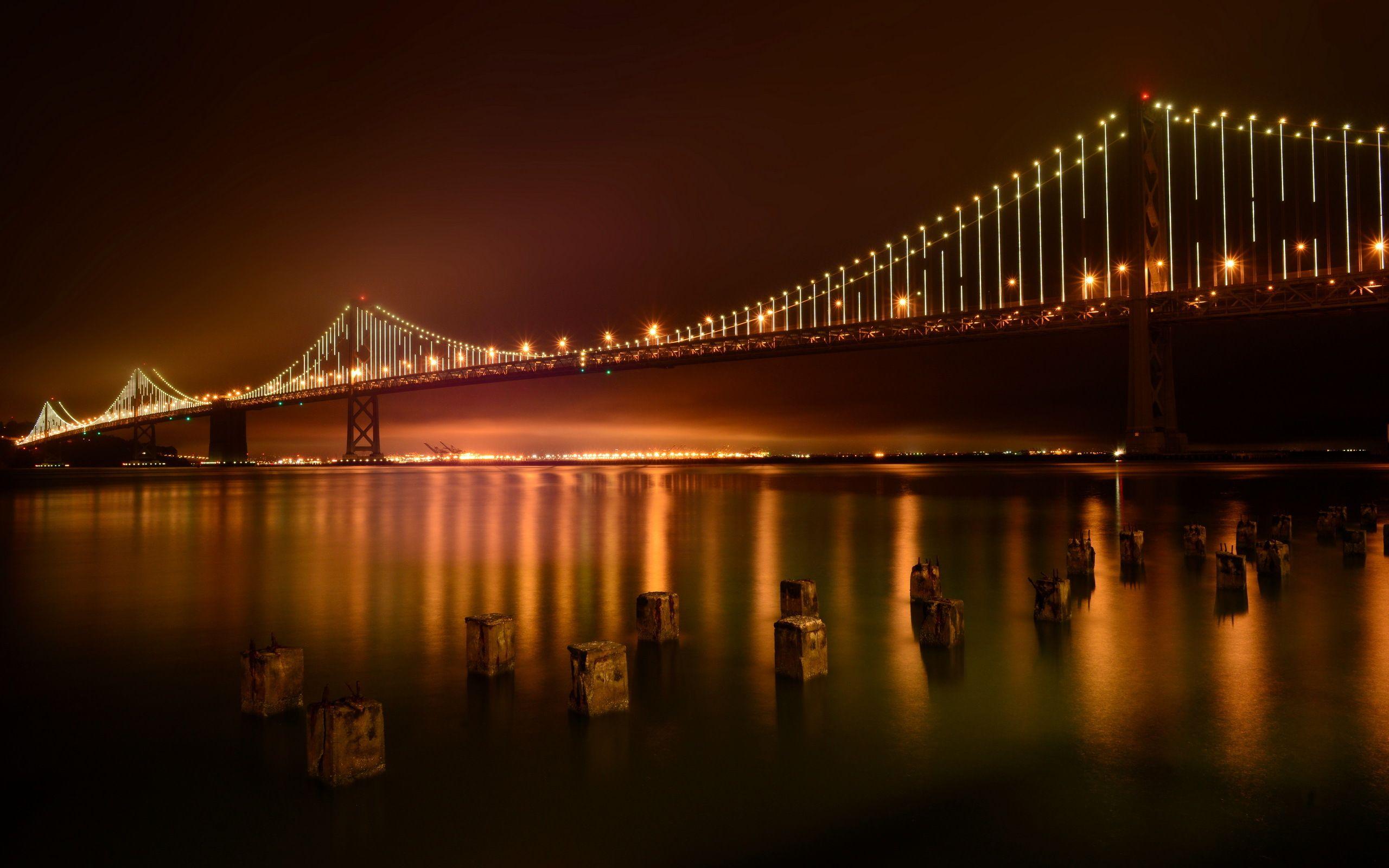 2560x1600 Title Man Made Bay Bridge Bridges Wallpaper Park HD Wallpaper