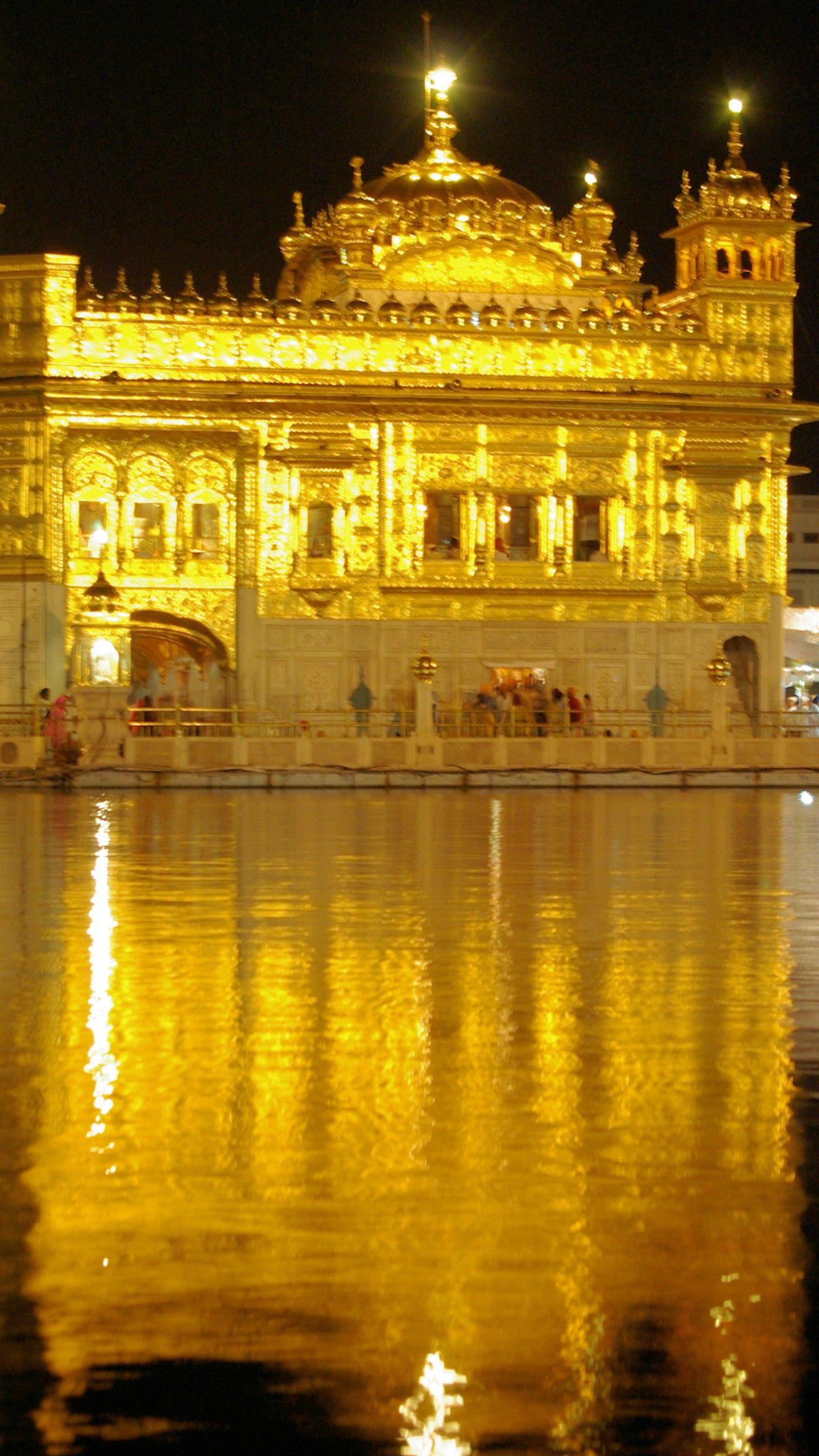 1440x2560 iPhone Golden Temple HD Wallpaper