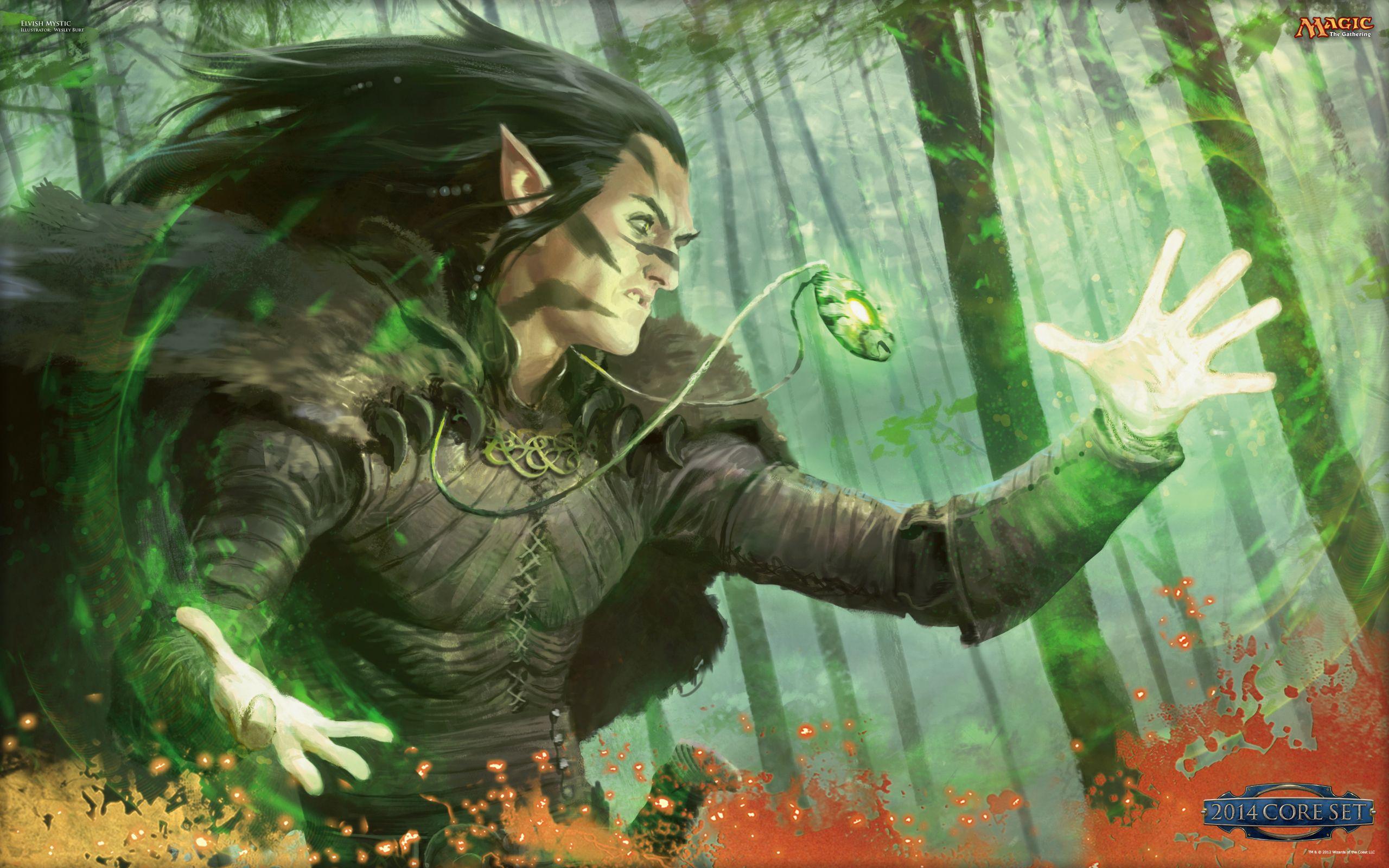 2560x1600 Wallpaper of the Week: Elvish Mystic. MAGIC: THE GATHERING