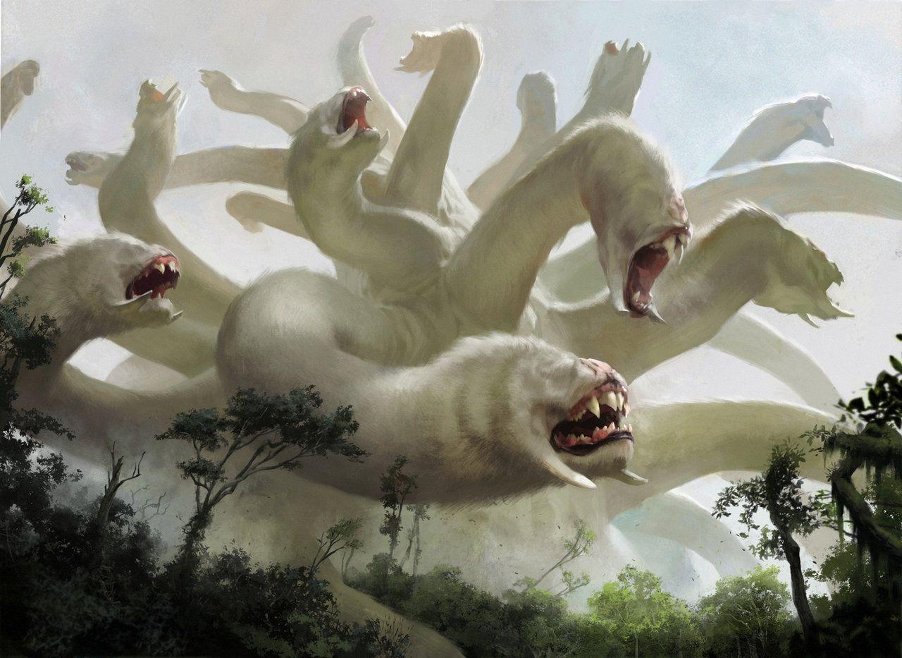 1280x933 Primordial Hydra MTG. Criaturas estranhas, Monstros, Arte fantasia