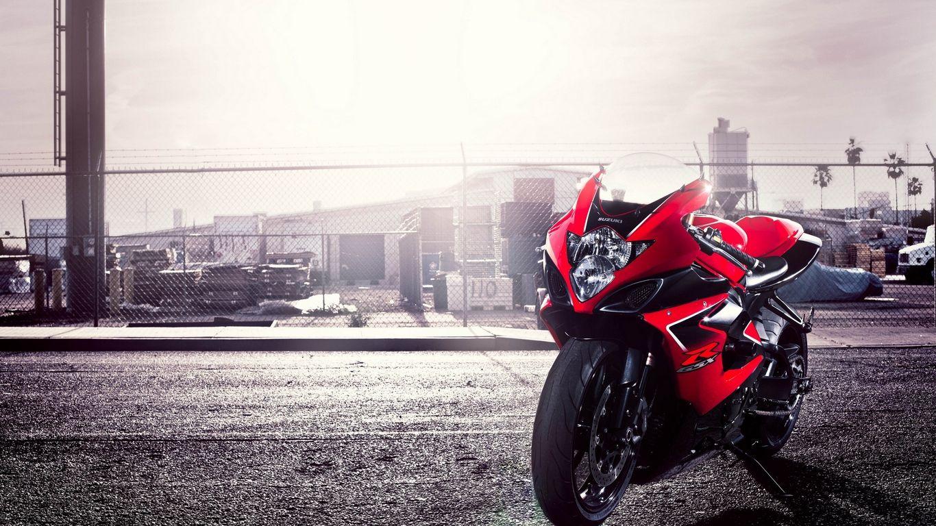 1366x768 Wallpaper Gsx R, Suzuki, Motorcycle, Red, Gsxr 750 Red HD Wallpaper