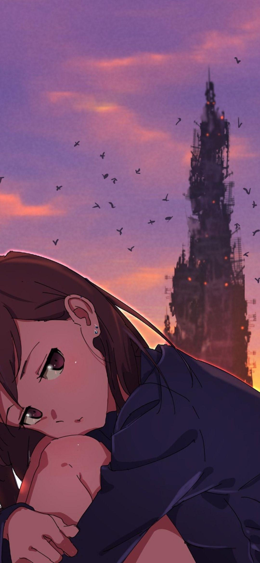 1080x2340 Broken Heart Girl Cartoon