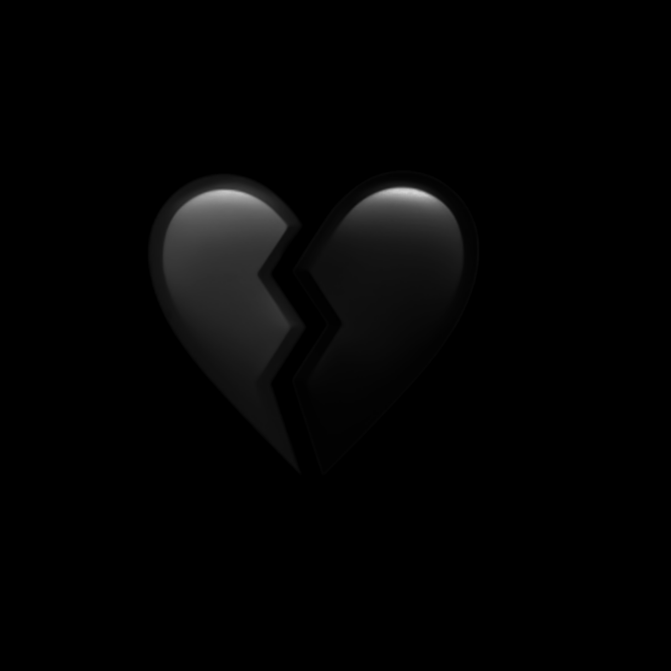 Black Background With Black Broken Haert Pictures  Heart