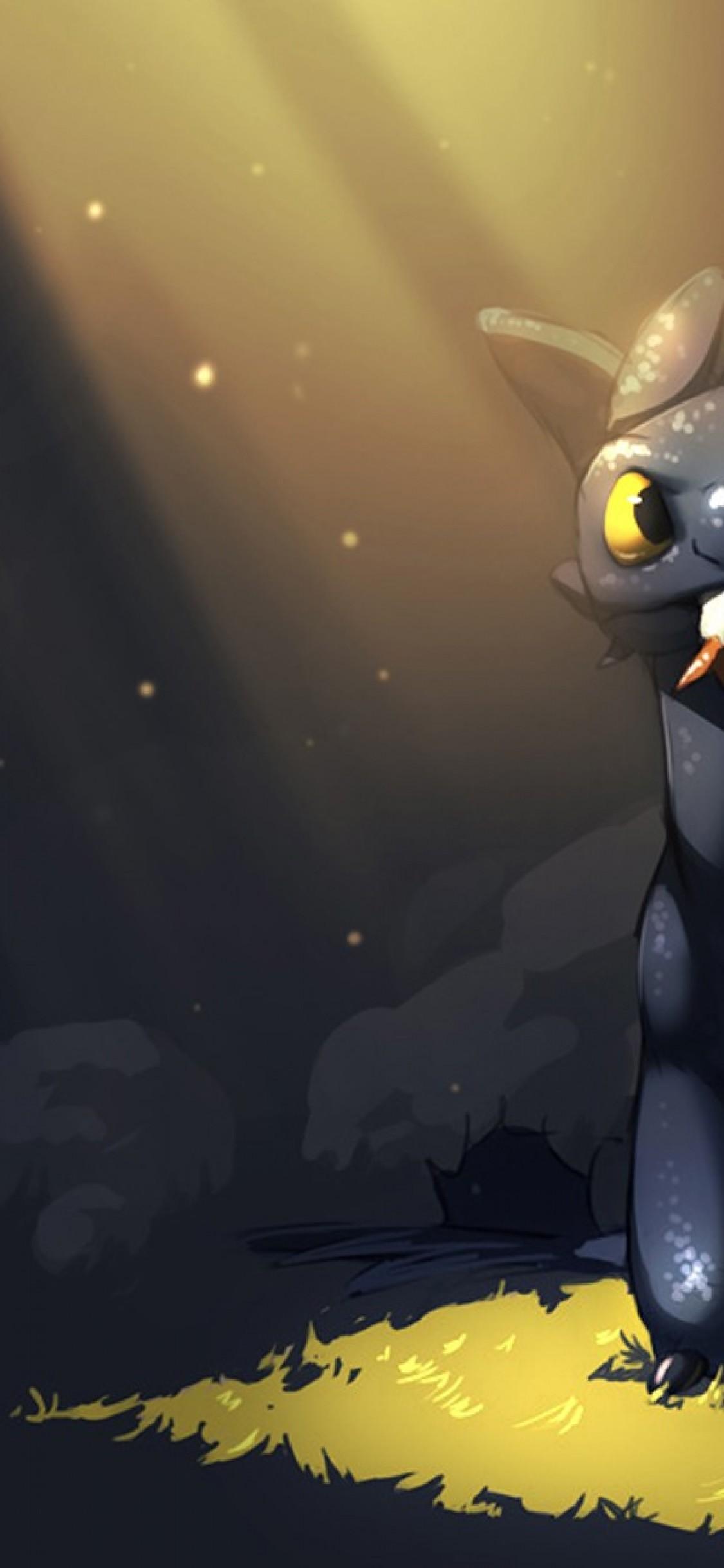 1125x2436 Toothless Dragon iPhone Wallpaper